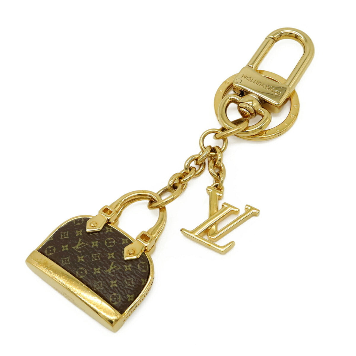 Louis Vuitton Gold Brown Monogram Monogram Handbag (Pre-Owned)