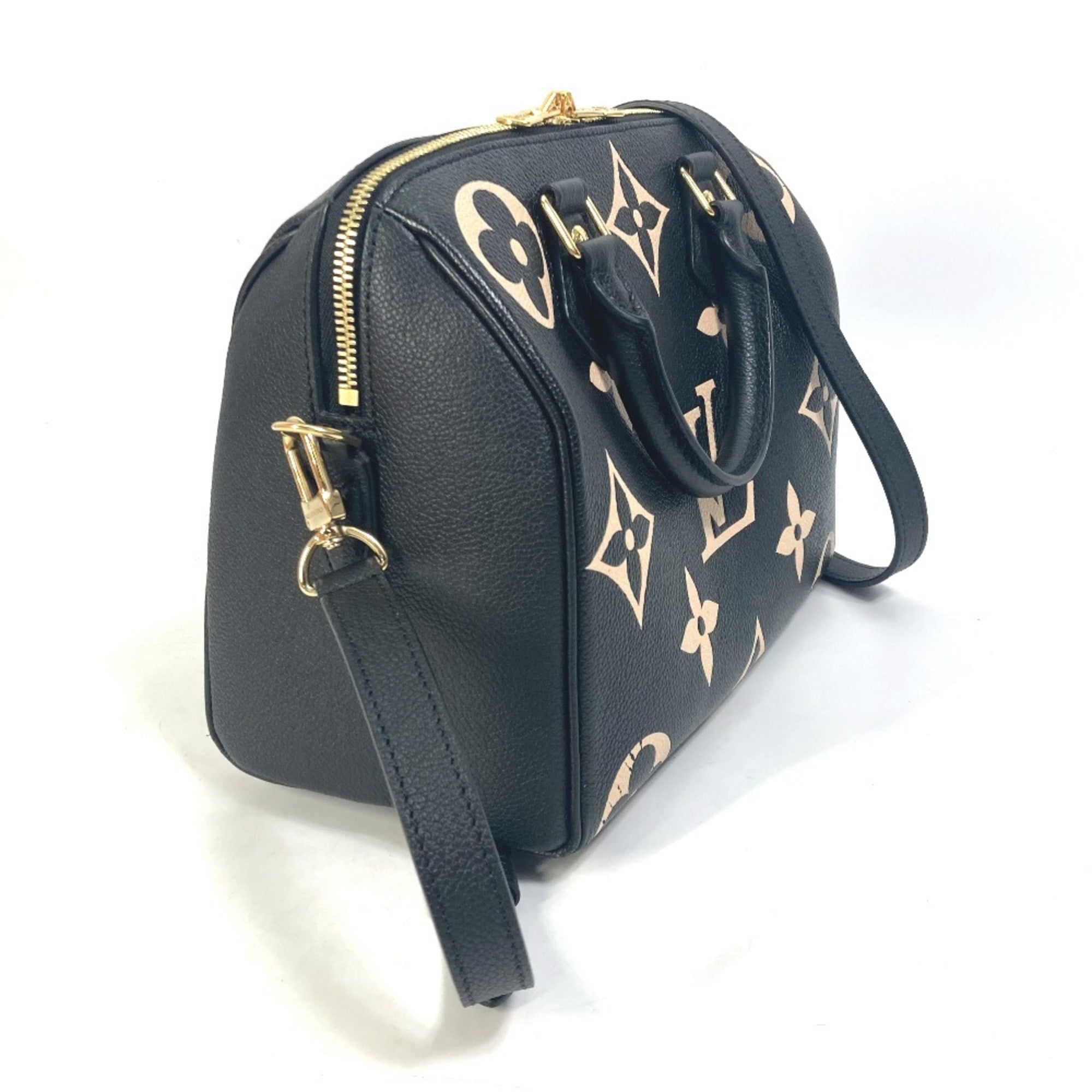 Louis Vuitton Black Monogram Empreinte Boston Bag Handbag Shoulder Bag (Pre-Owned)