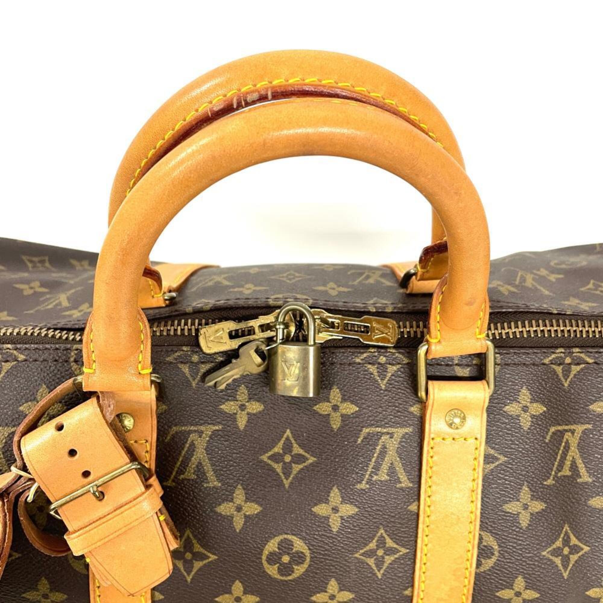 Louis Vuitton Brown Monogram Canvas Boston Bag (Pre-Owned)