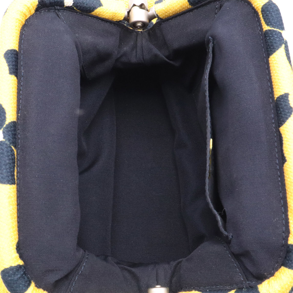Chanel Black Yellow Canvas Handbag (Pre-Owned)