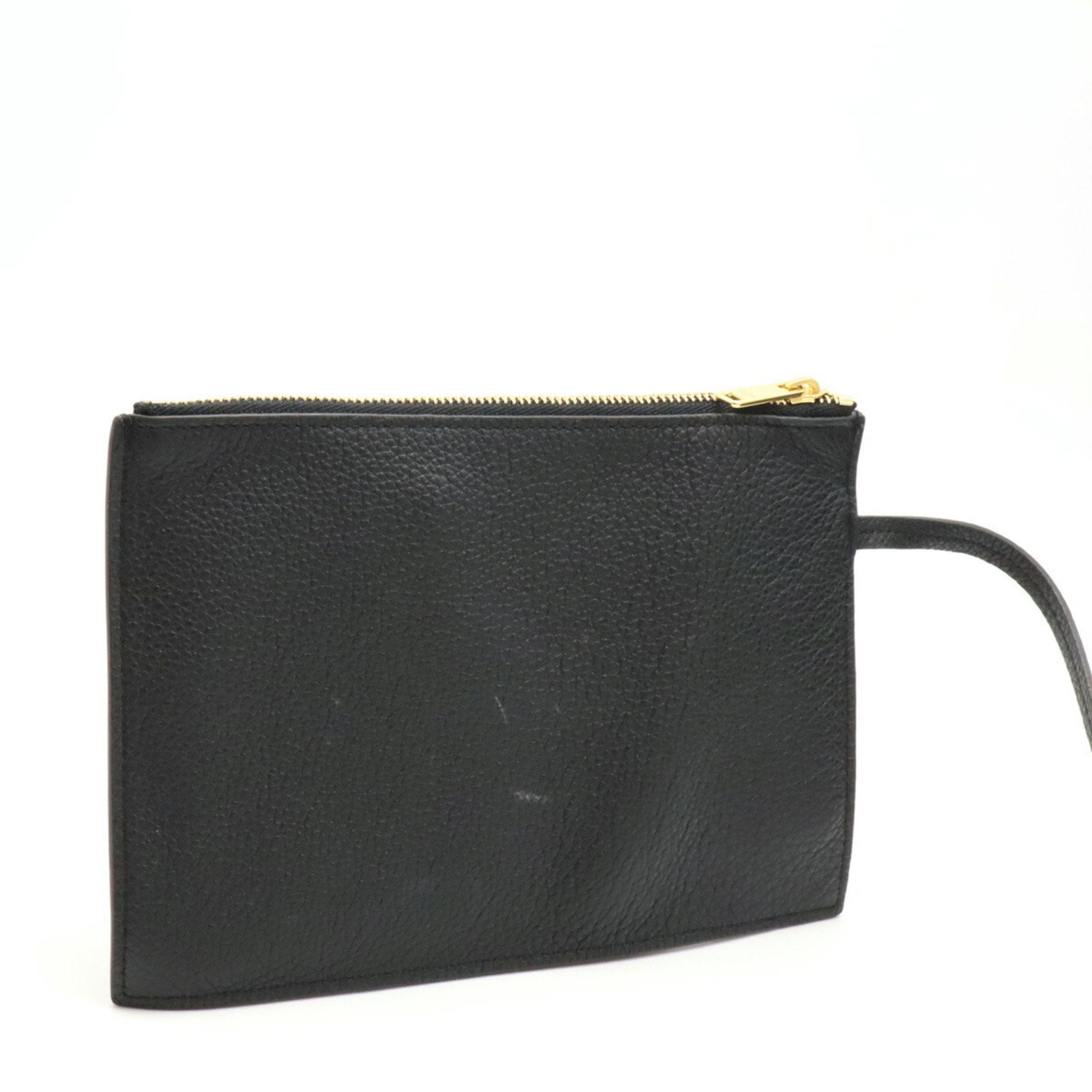 Celine Black Leather Handbag Shoulder Bag (Pre-Owned)