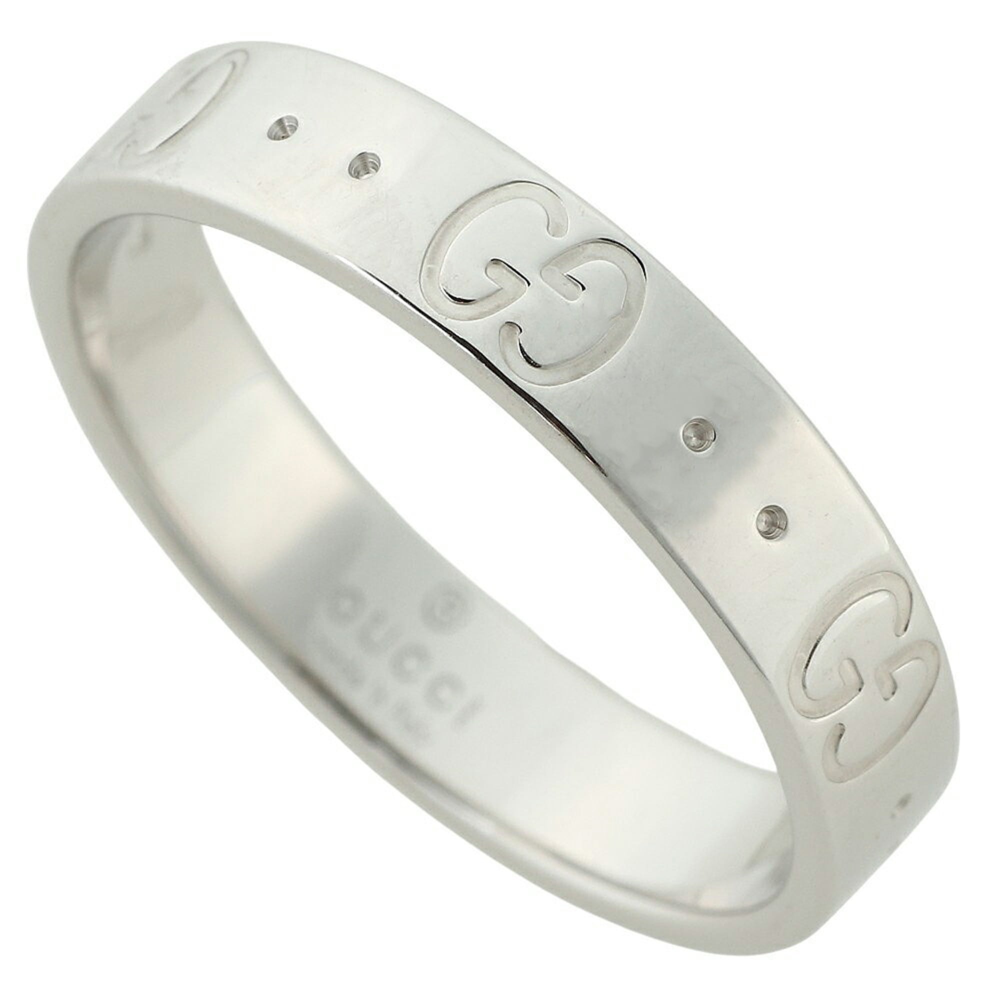 Gucci White Gold White Gold (18K) Band Ring (Pre-Owned)