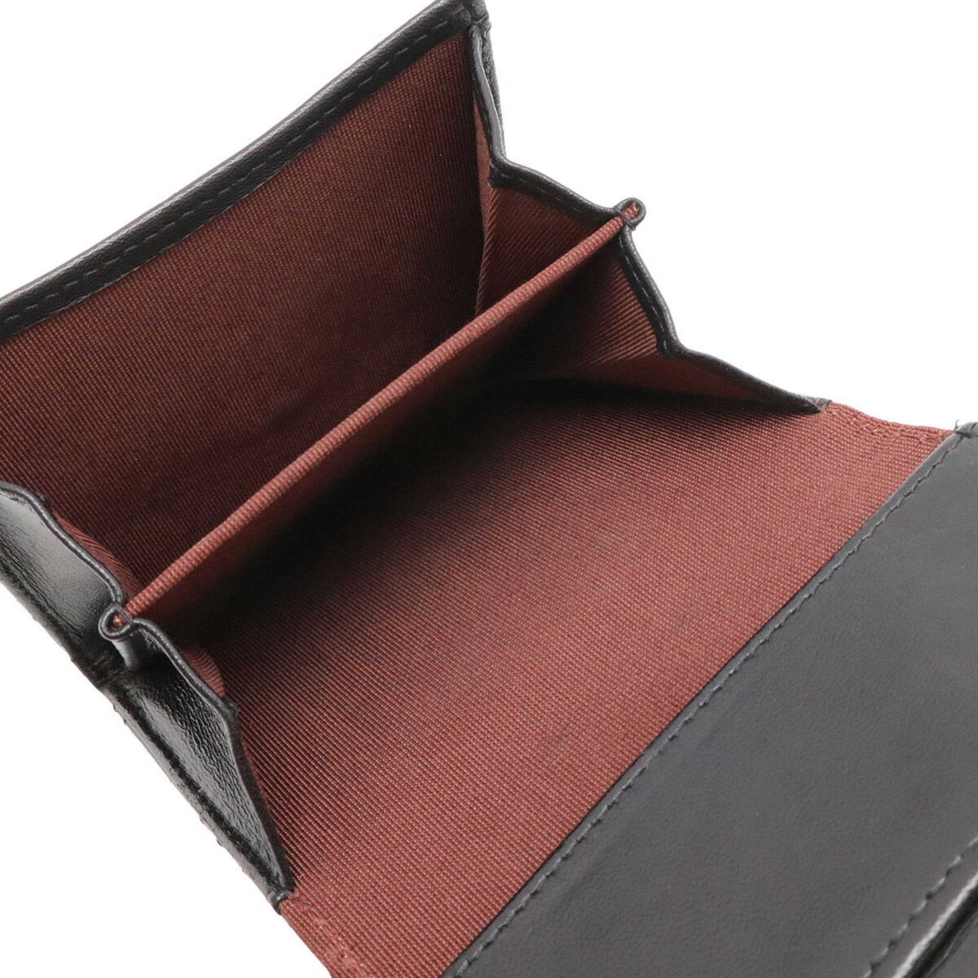 Chanel Black Leather Coin Purse/Coin Case (Pre-Owned)