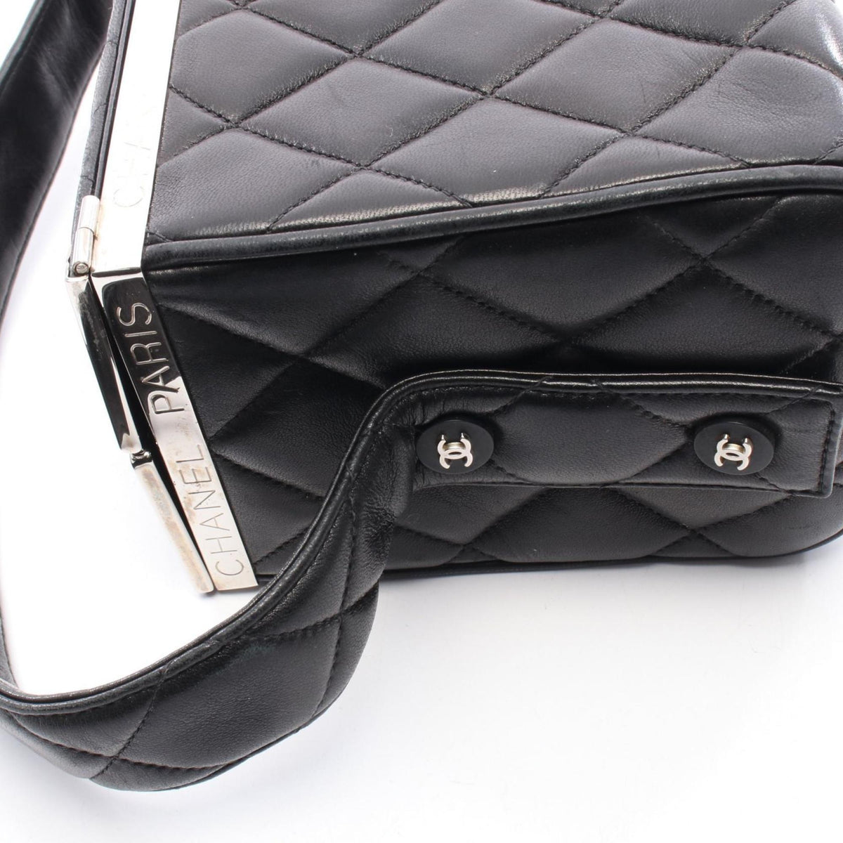 Chanel Black Leather Handbag (Pre-Owned)