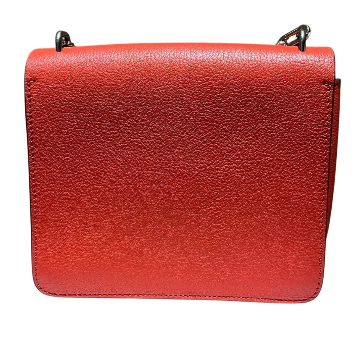 Burberry Red Color Leather Shoulder Bag (Pre-Owned)