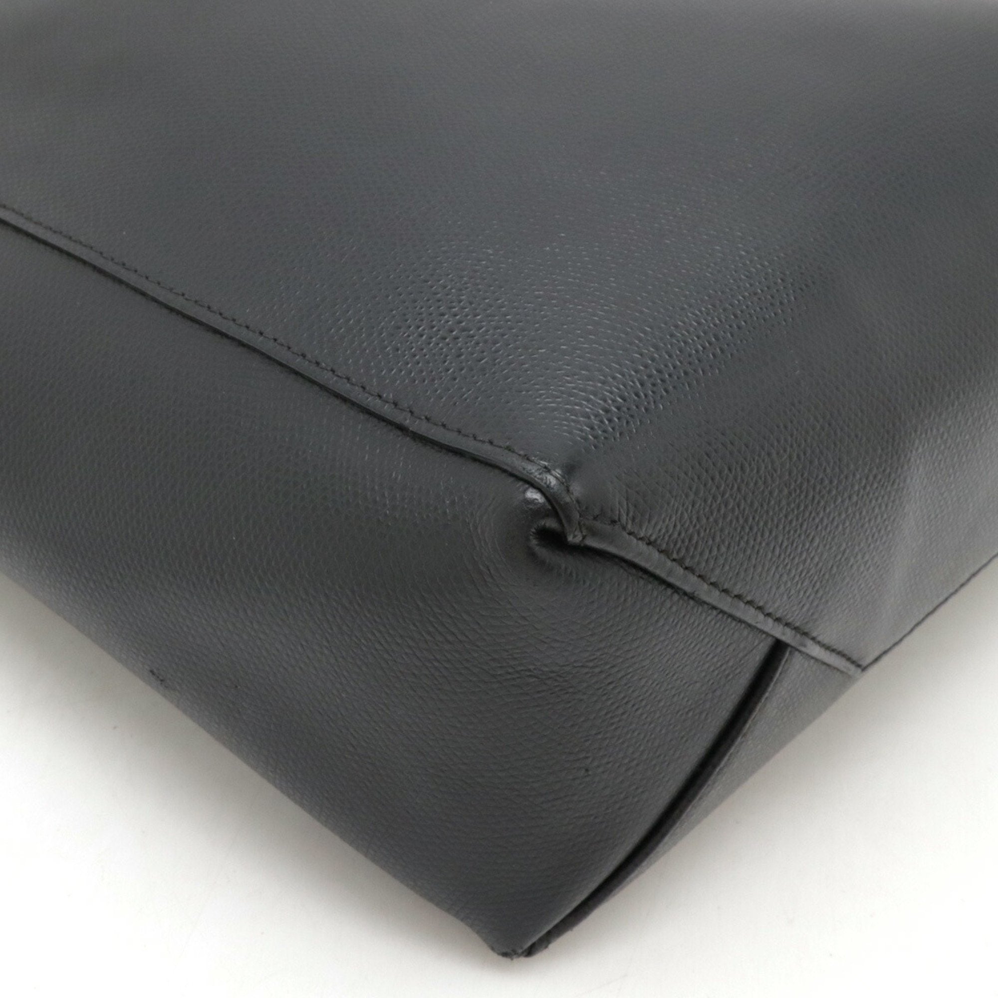 Celine Black Leather Handbag Shoulder Bag Tote Bag (Pre-Owned)