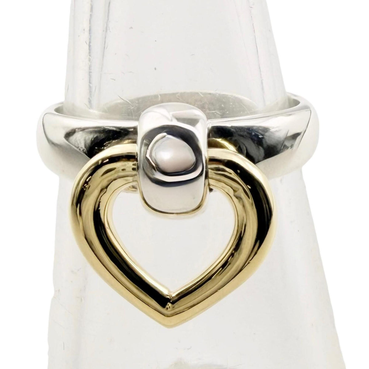 Hermes Gold Silver Gold (18K) Silver 925 Band Ring (Pre-Owned)