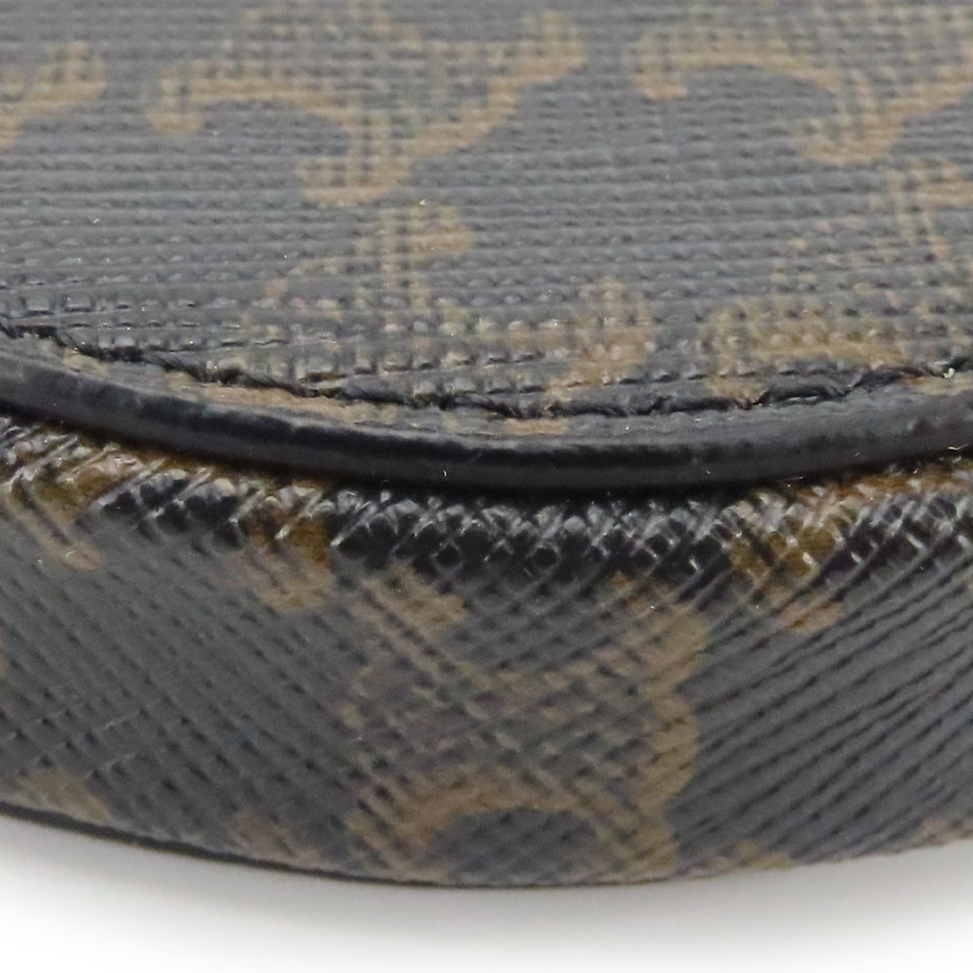 Celine Black Brown Pvc Leather Coin Purse/Coin Case (Pre-Owned)