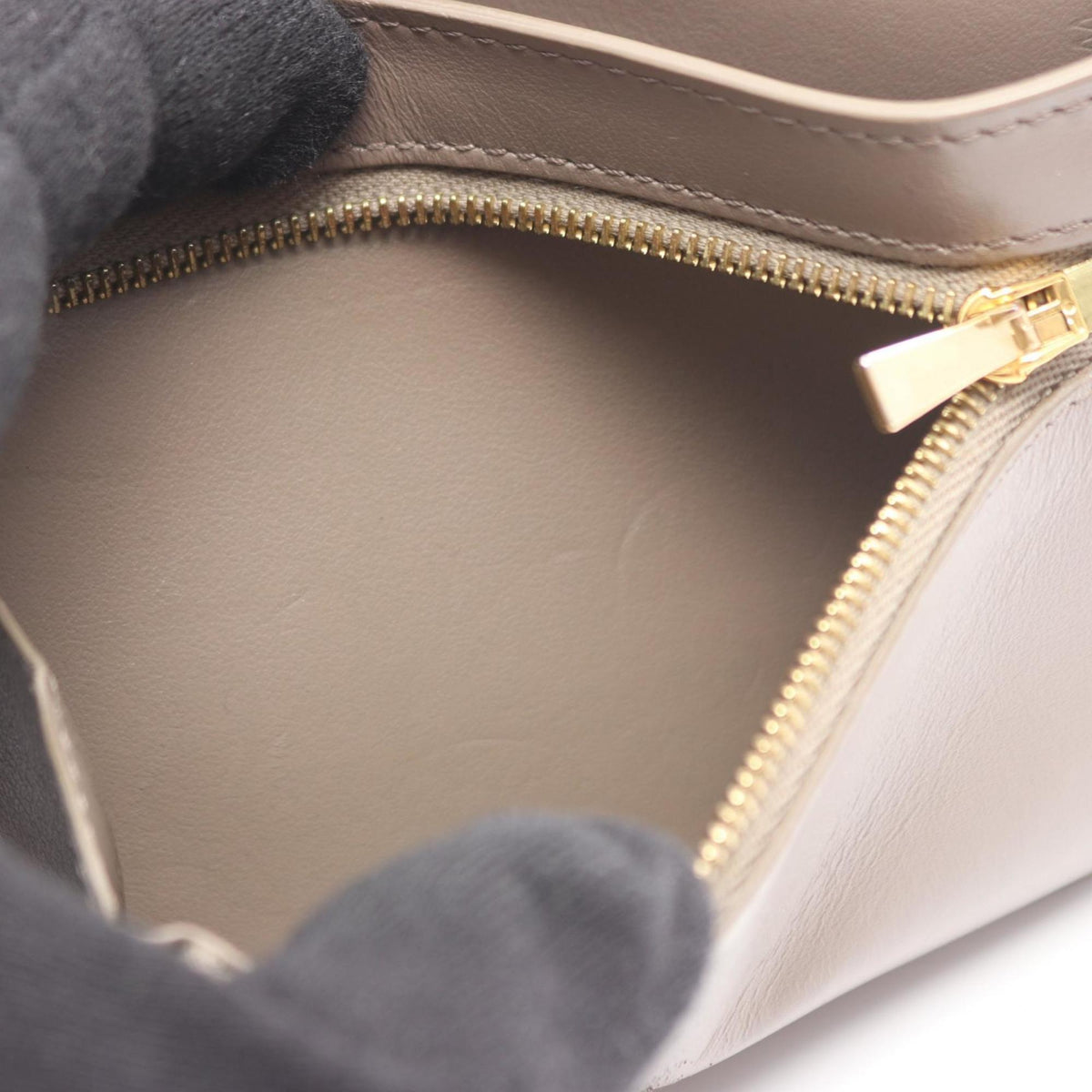Celine Blue Gray Leather Wallet (Bi-Fold) (Pre-Owned)
