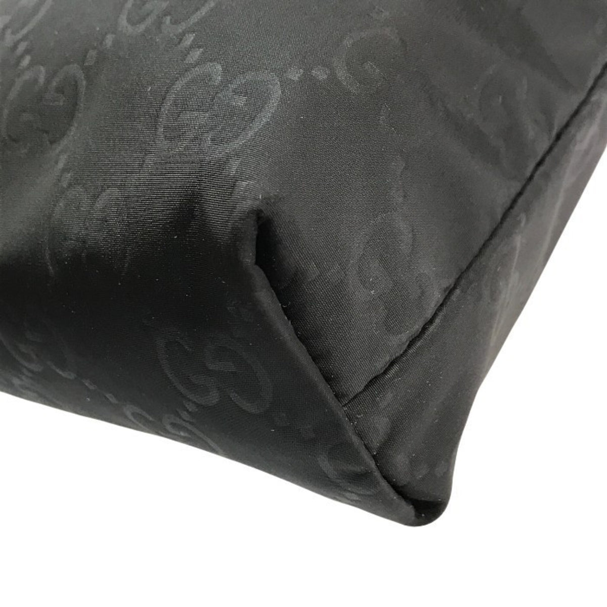 Gucci Black Nylon Leather Shoulder Bag (Pre-Owned)