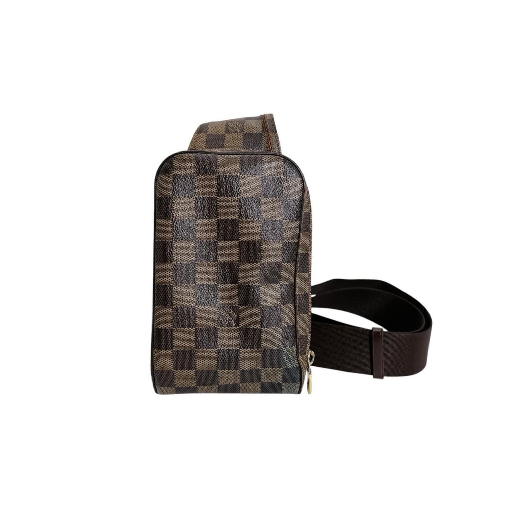 Louis Vuitton Brown Galle Or Damier Canvas Pouch Sling Bag (Pre-Owned)