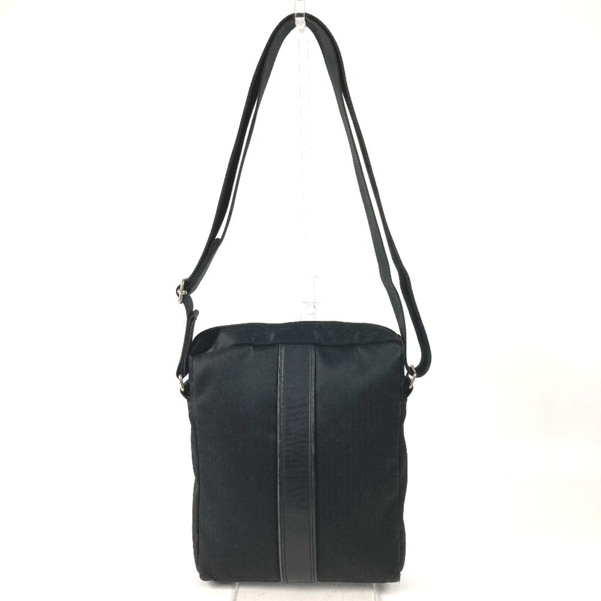Hermes Black Canvas Pochette Shoulder Bag (Pre-Owned)