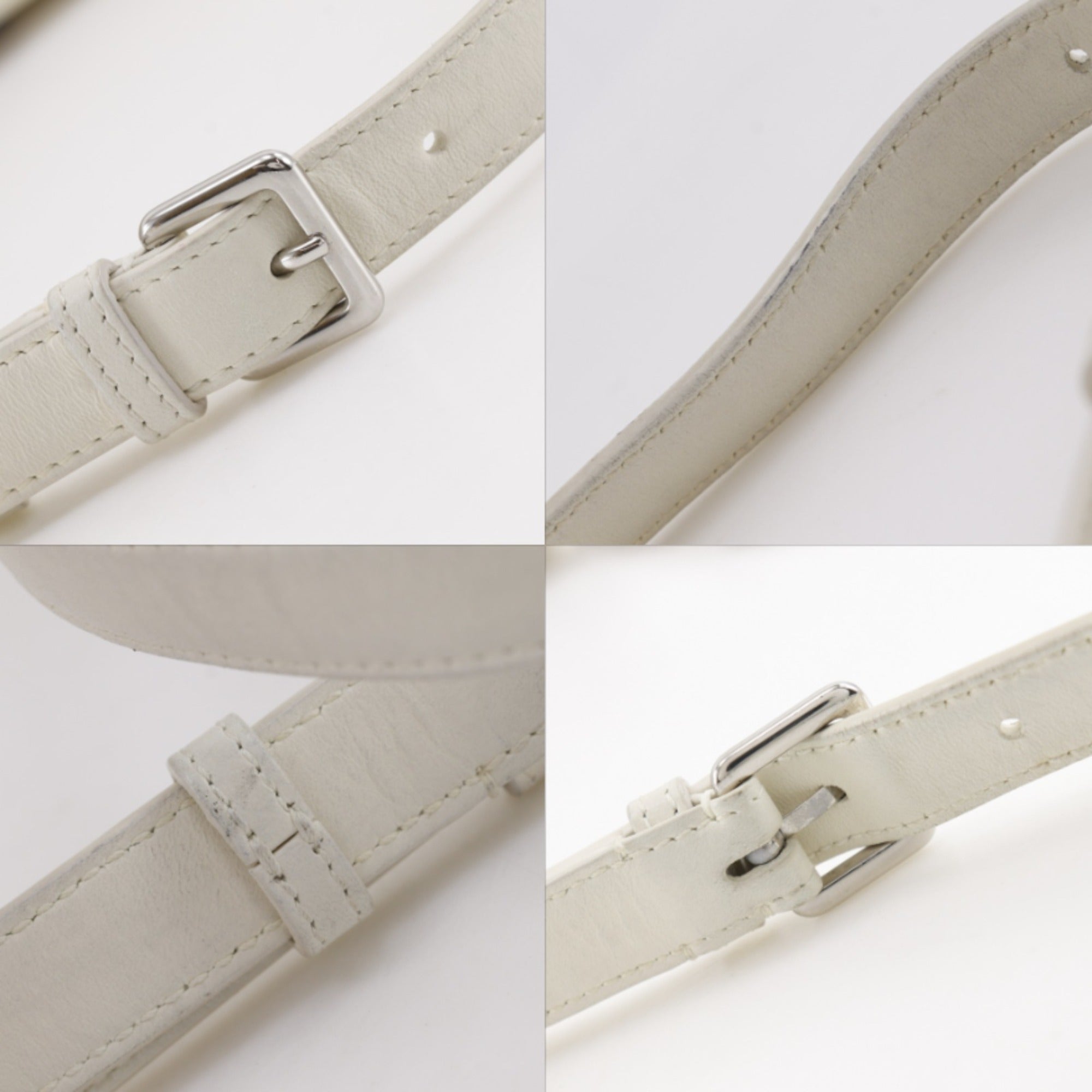 Christian Dior White Leather Shoulder Bag (Pre-Owned)