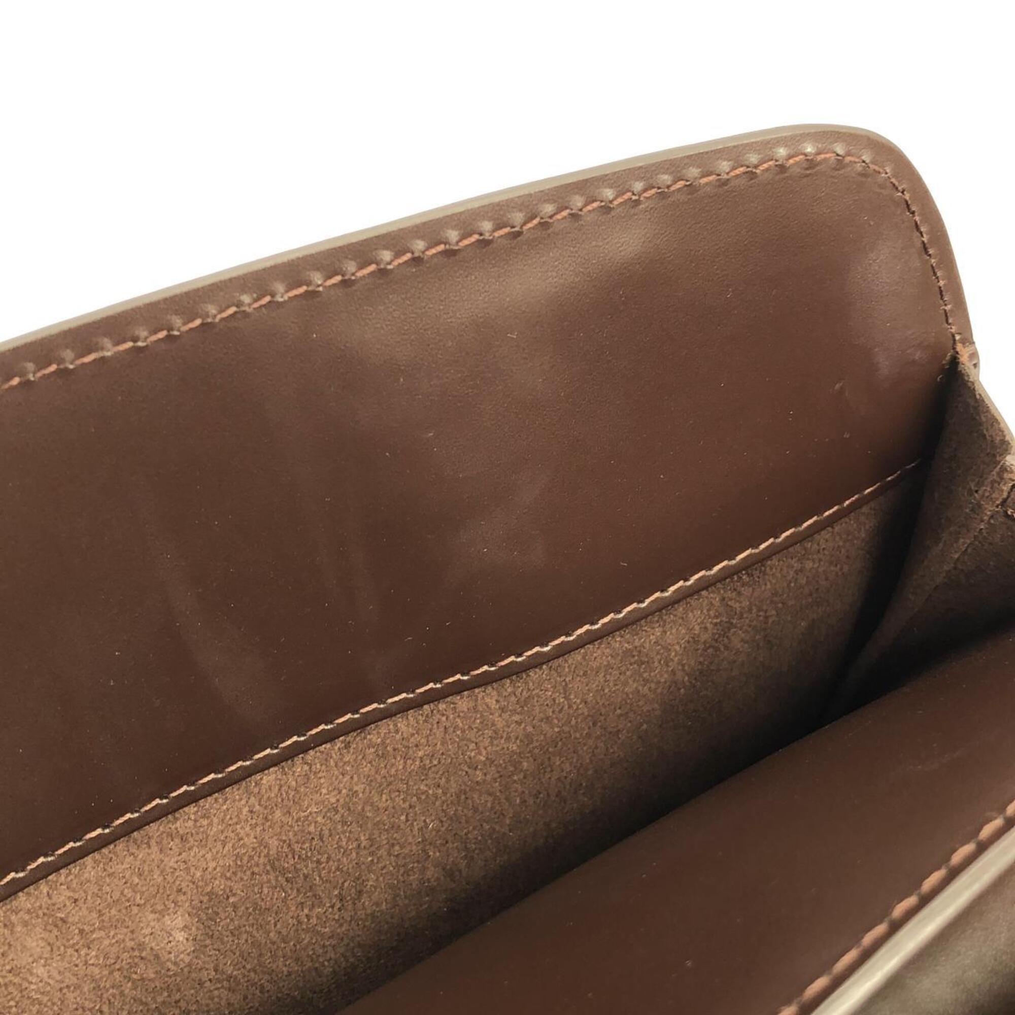 Louis Vuitton Mocha Leather Handbag (Pre-Owned)