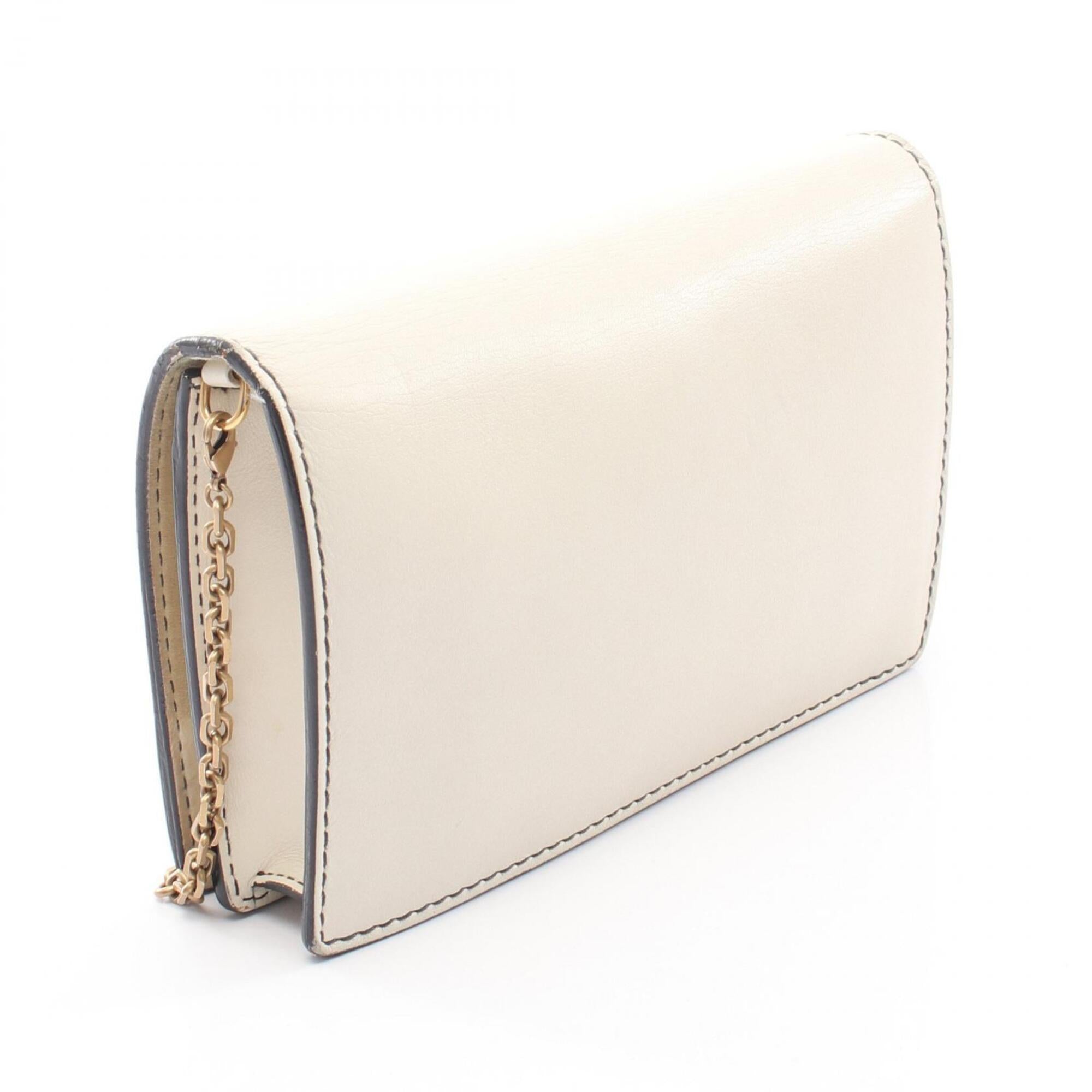 Christian Dior White Leather Handbag Shoulder Bag (Pre-Owned)