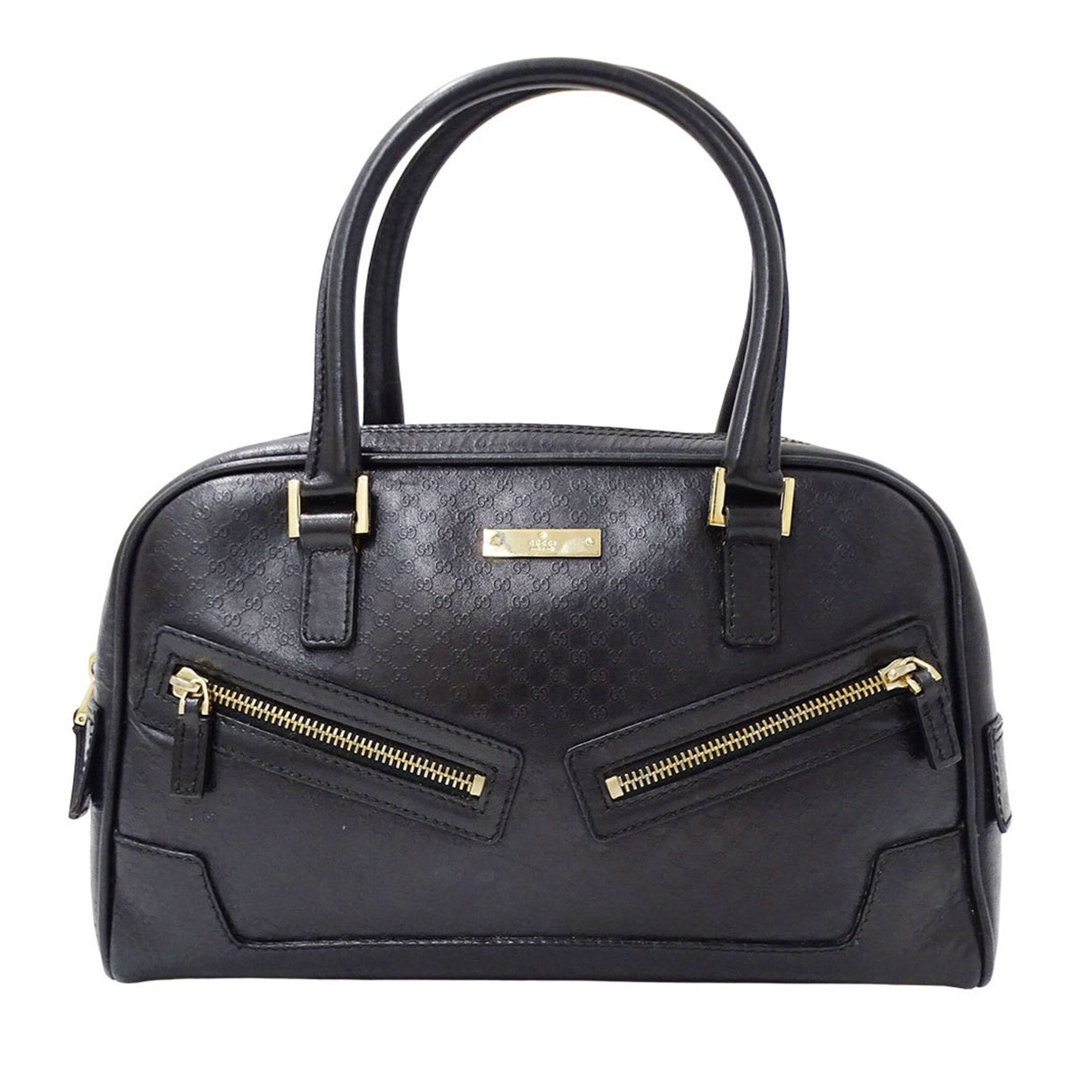 Gucci Black Leather Handbag (Pre-Owned)