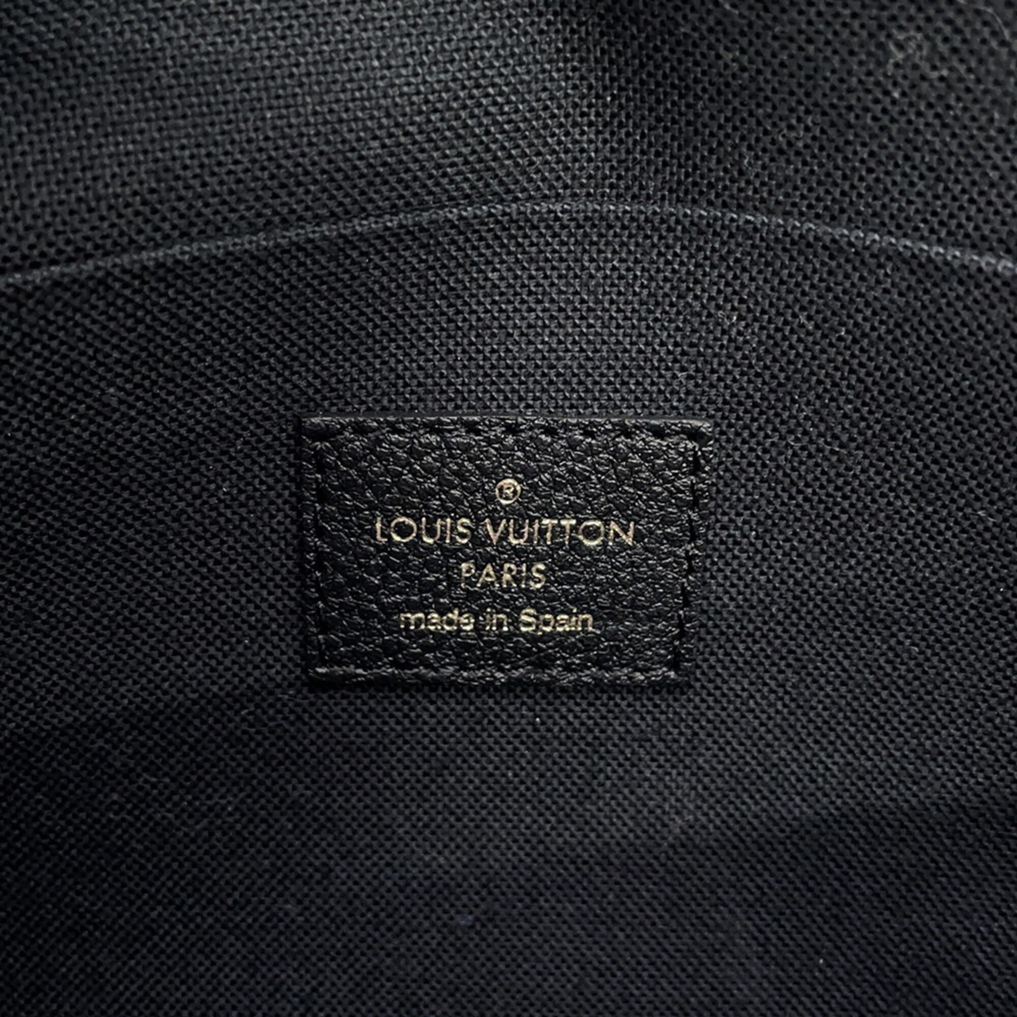 Louis Vuitton Noir Monogram Empreinte Chain/Shoulder Wallet (Pre-Owned)