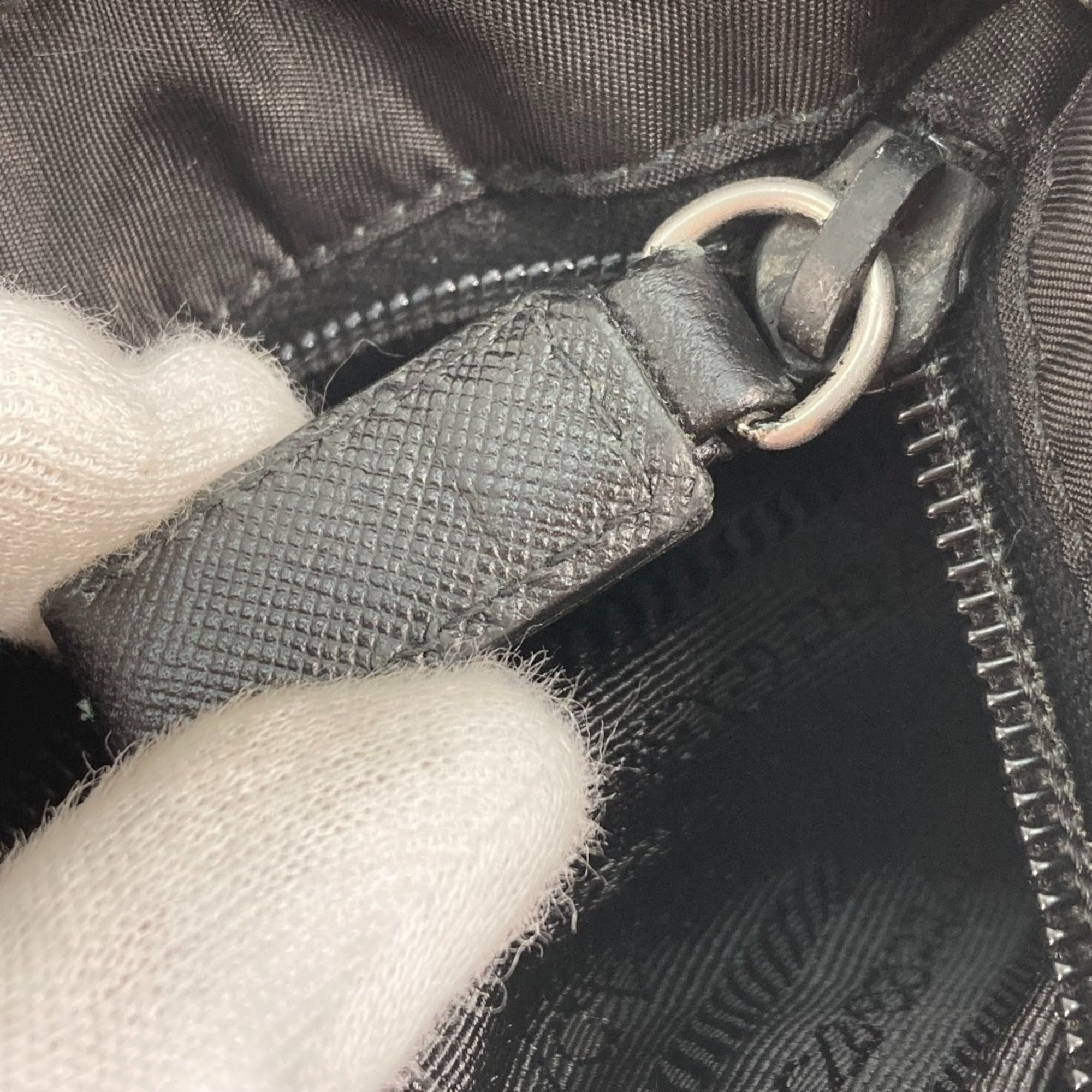 Prada Black Cloth Shoulder Bag (Pre-Owned)