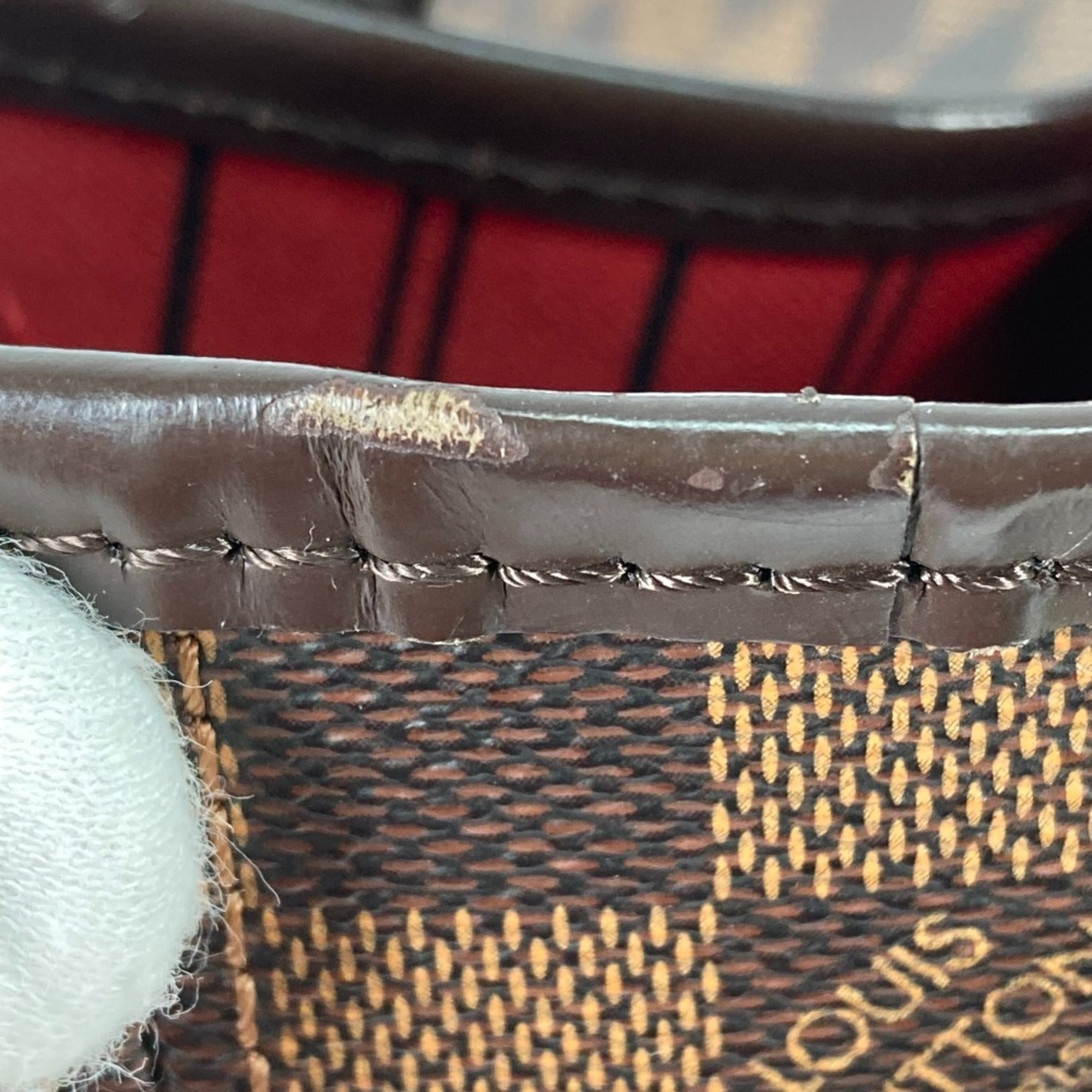 Louis Vuitton Brown Damier Canvas Ebene Damier Canvas Pouch Shoulder Bag Tote Bag (Pre-Owned)