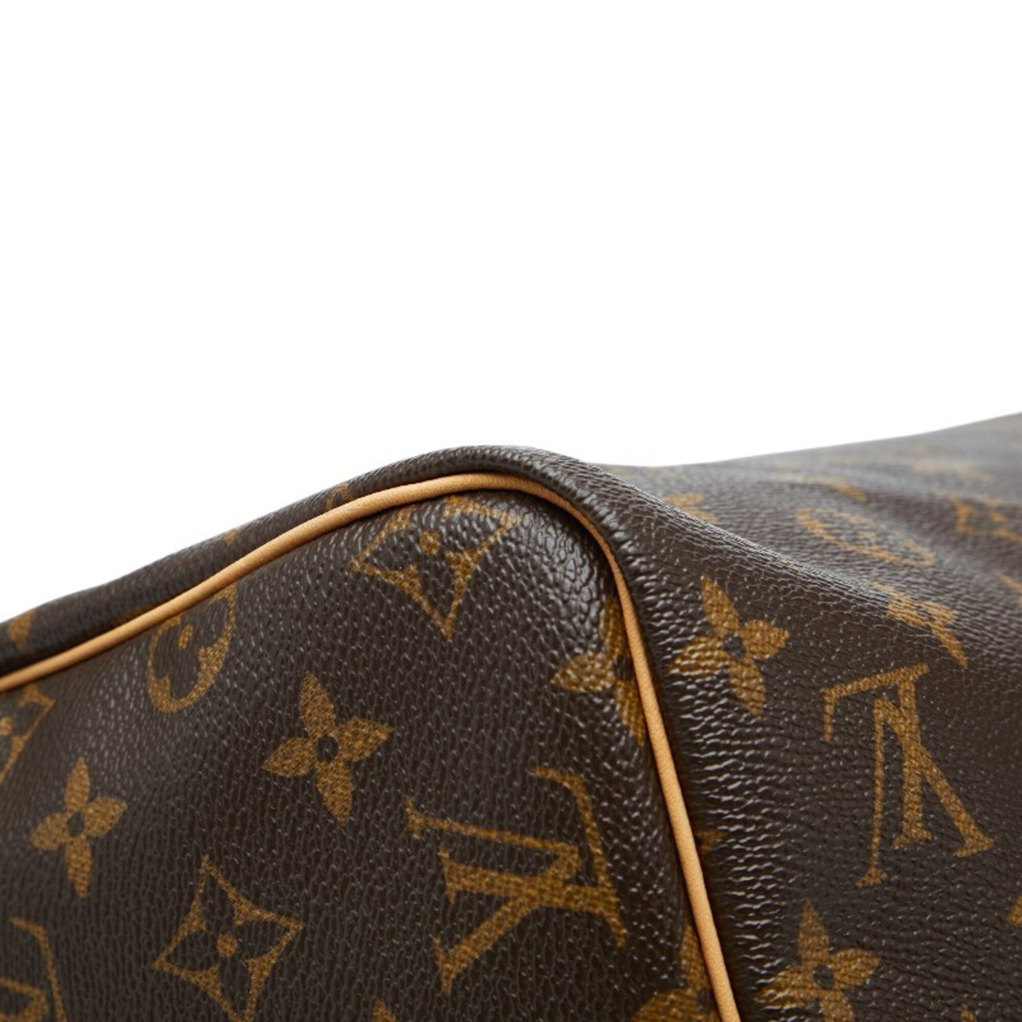 Louis Vuitton Brown Pvc Leather Boston Bag Handbag (Pre-Owned)
