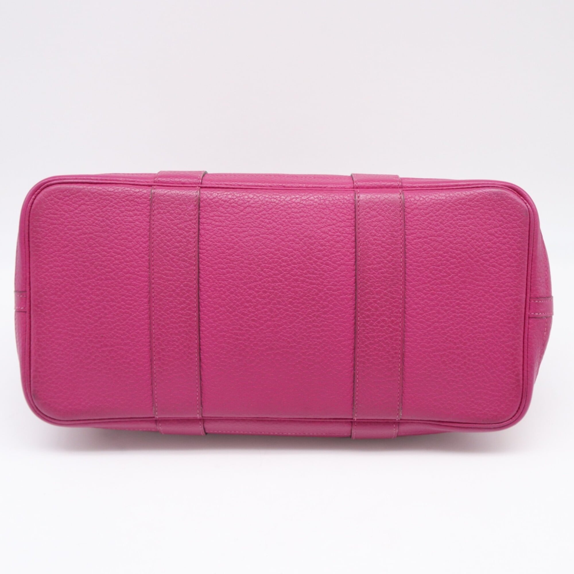 Hermes Garden Purple Negonda Leather Handbag (Pre-Owned)