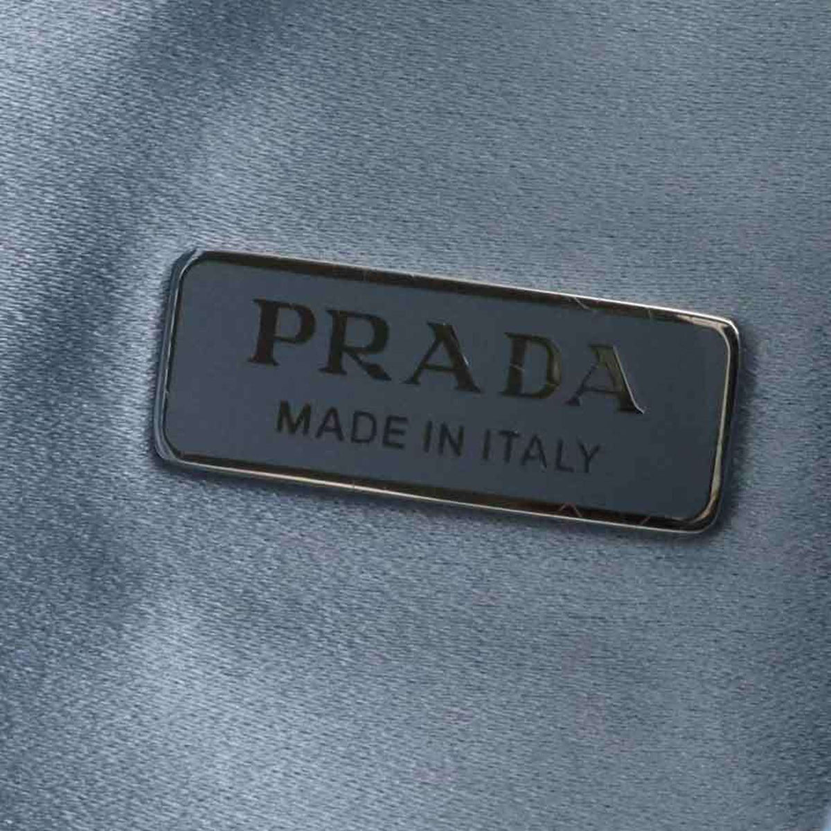 Prada Blue Silk Viscose Handbag (Pre-Owned)
