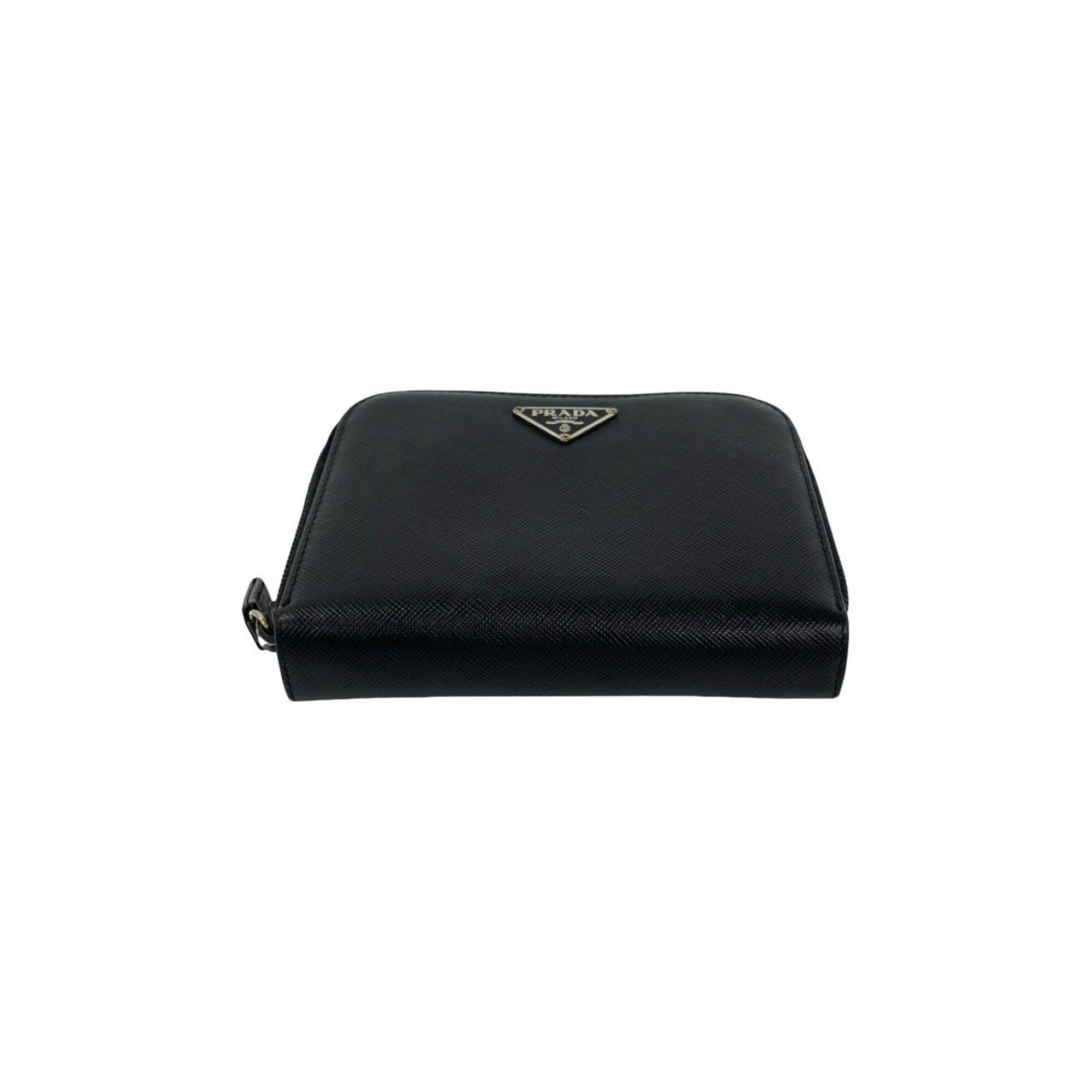 Prada Black Leather Wallet (Bi-Fold) (Pre-Owned)