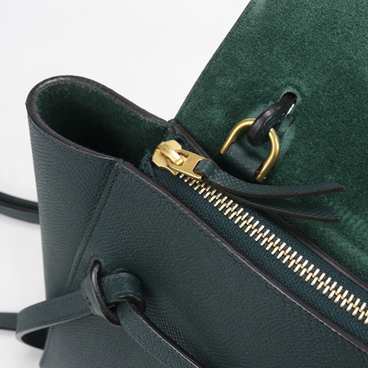 Celine Green Leather Handbag (Pre-Owned)