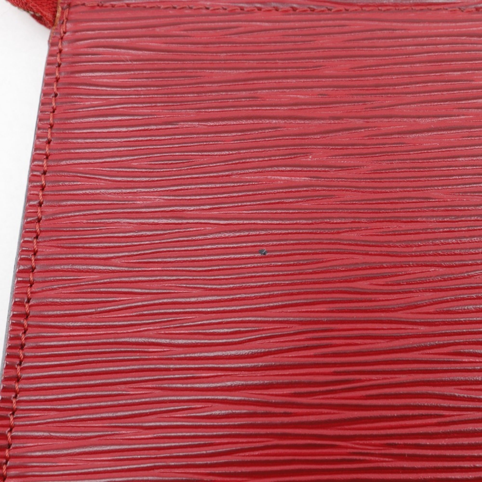Louis Vuitton Castilian Red Red Color Epi Leather Pochette Pouch (Pre-Owned)