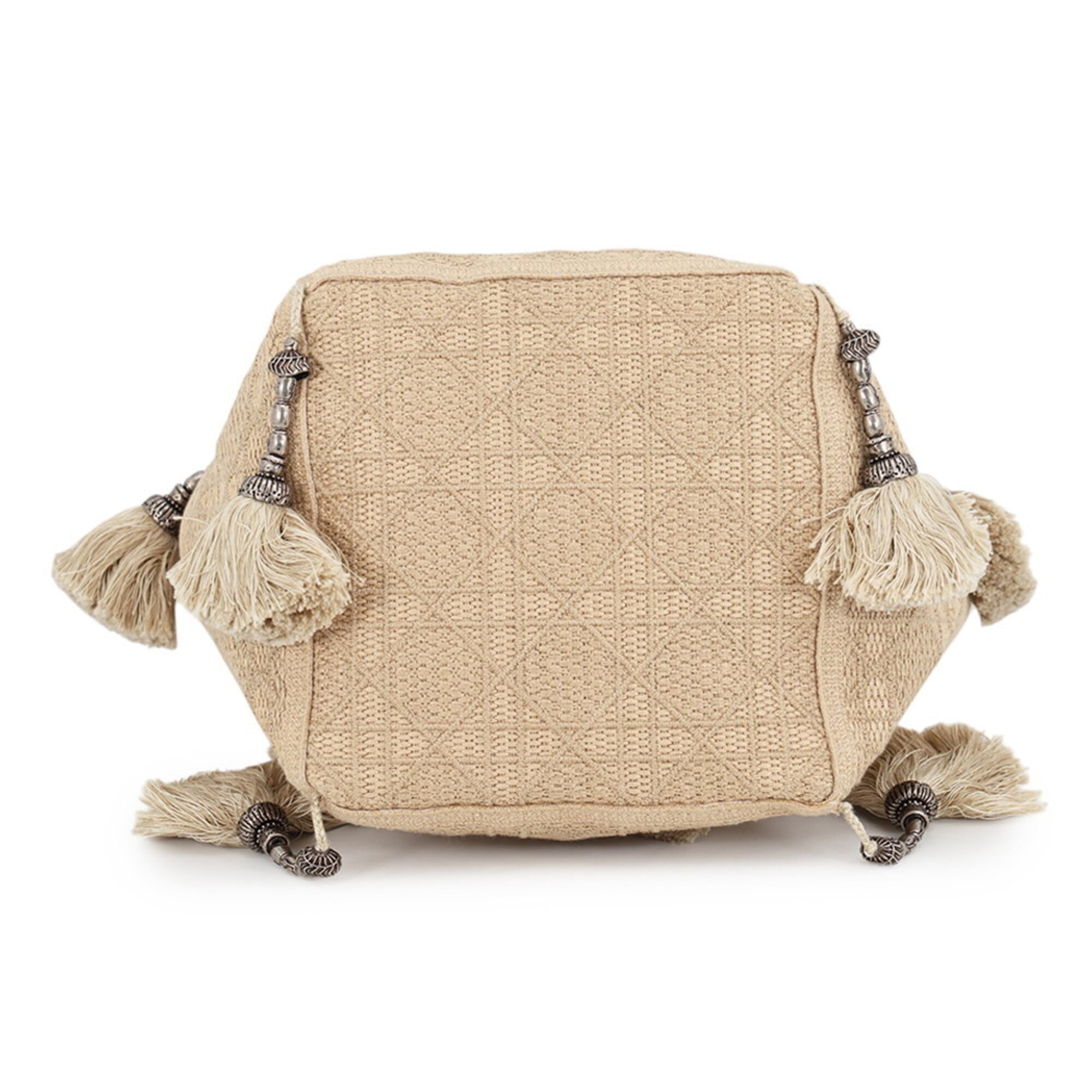 Christian Dior Beige Canvas Shoulder Bag (Pre-Owned)
