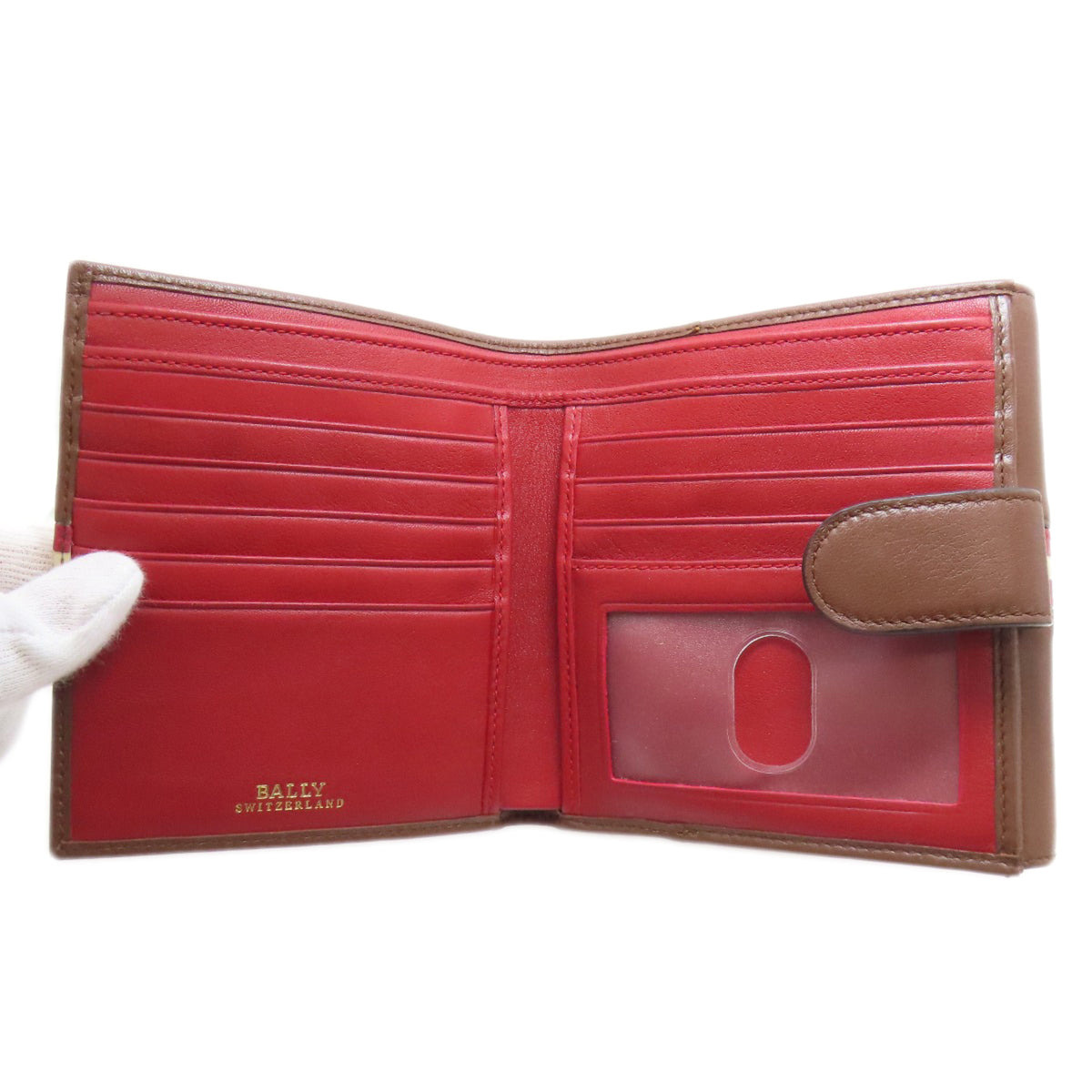 Bally Brown Leather Wallet (Bi-Fold) (Pre-Owned)