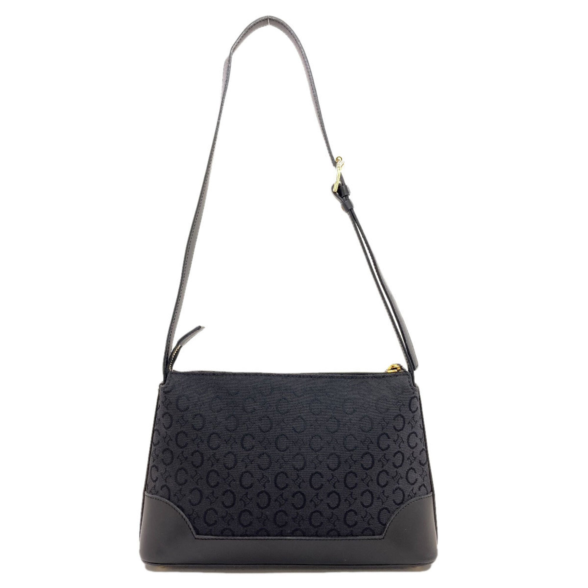 Celine Black Canvas Shoulder Bag (Pre-Owned)