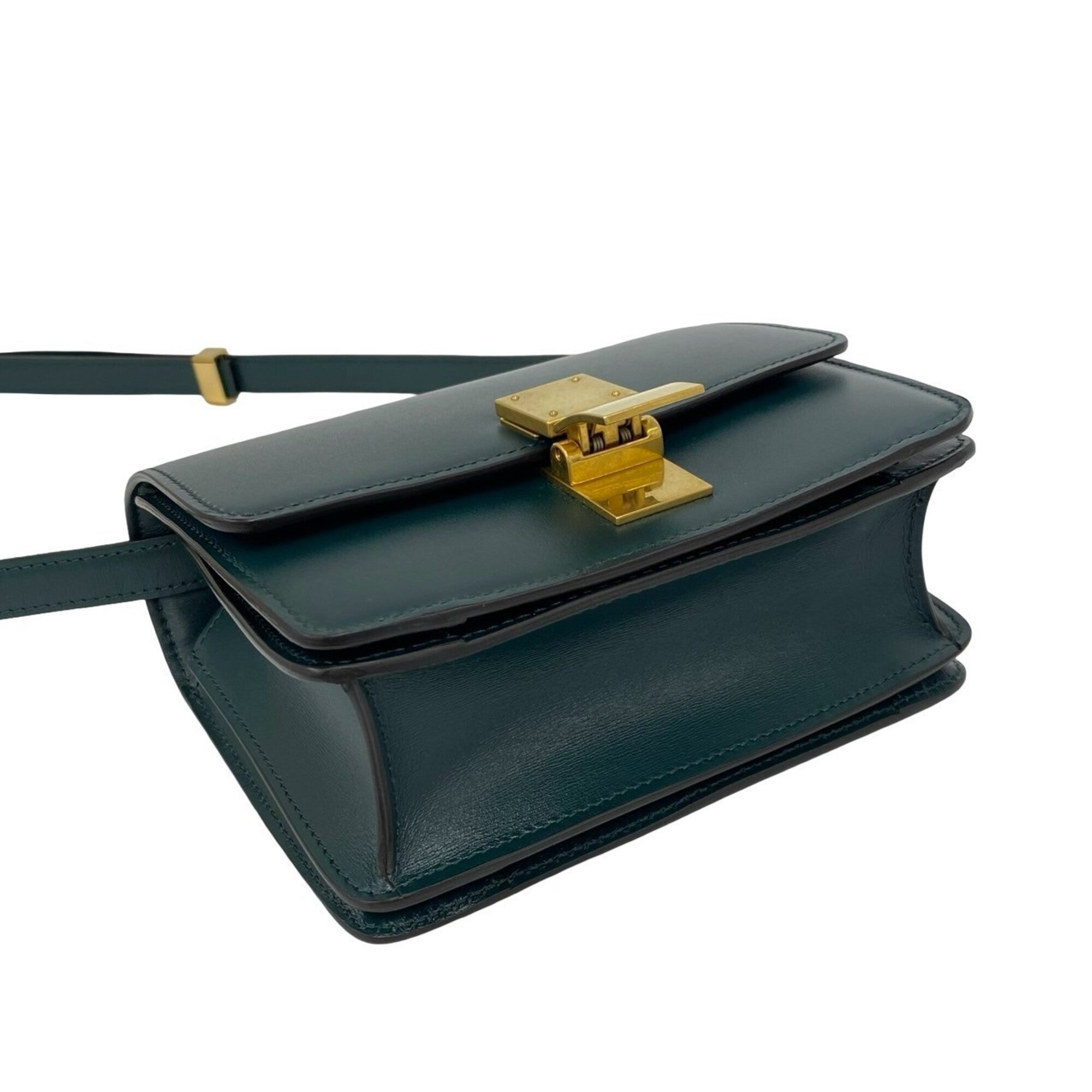 Celine Green Leather Shoulder Bag (Pre-Owned)