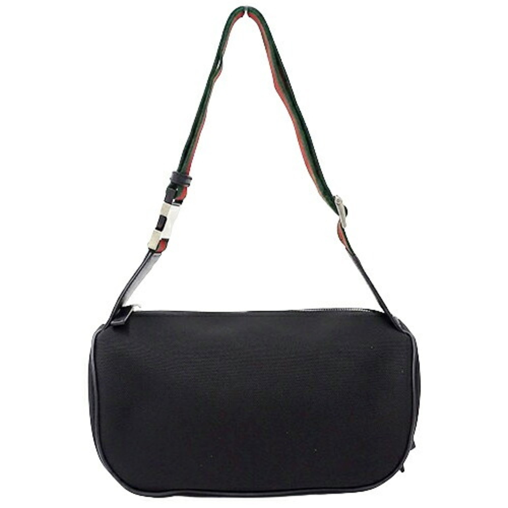 Gucci Black Canvas Shoulder Bag Sling Bag (Pre-Owned)