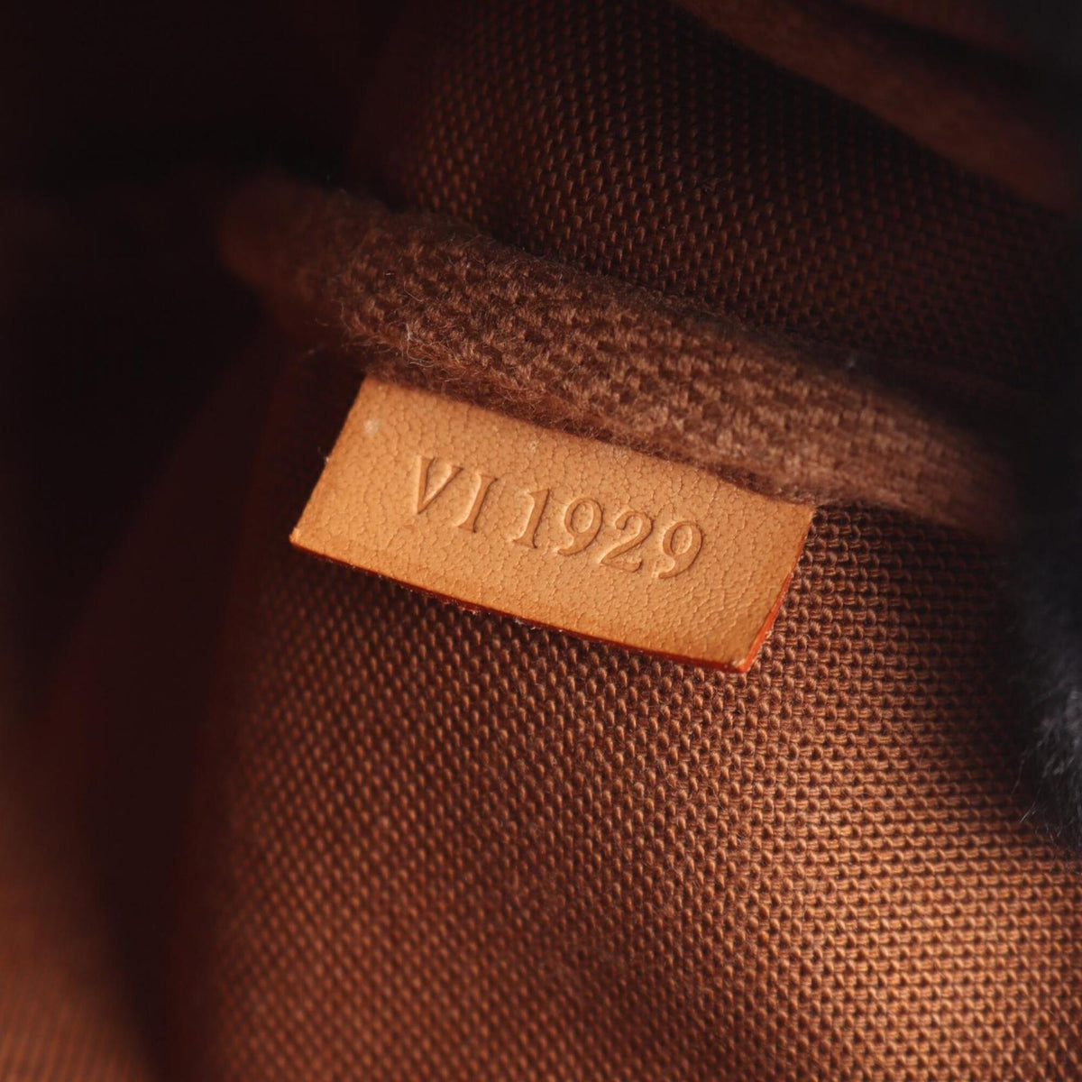 Louis Vuitton Brown Coated Canvas Leather Handbag (Pre-Owned)