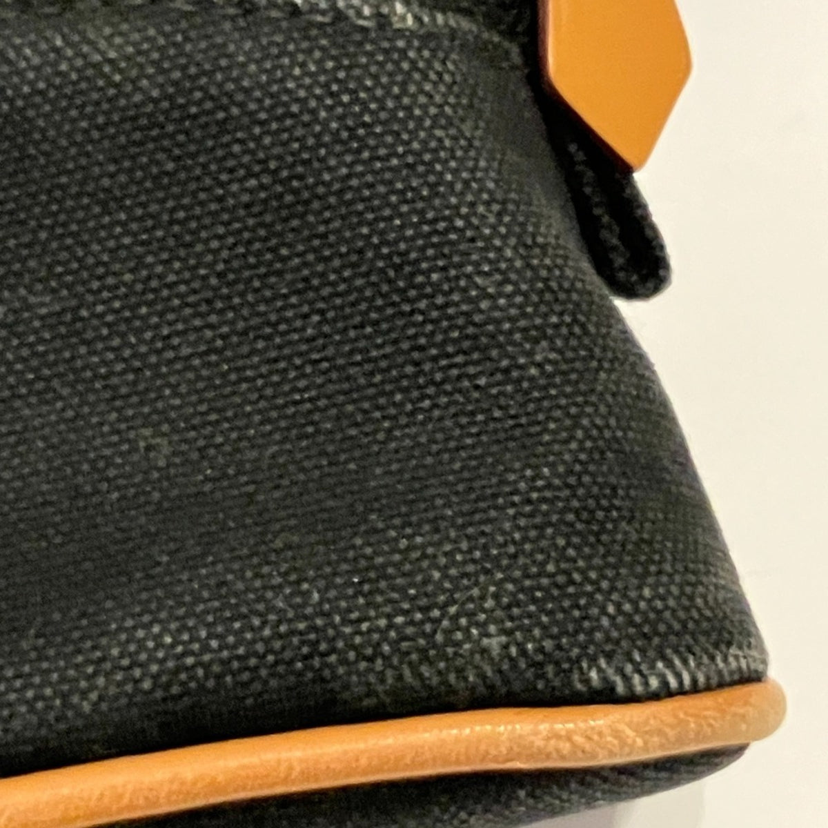 Hermes Black Canvas Cotton Pouch (Pre-Owned)