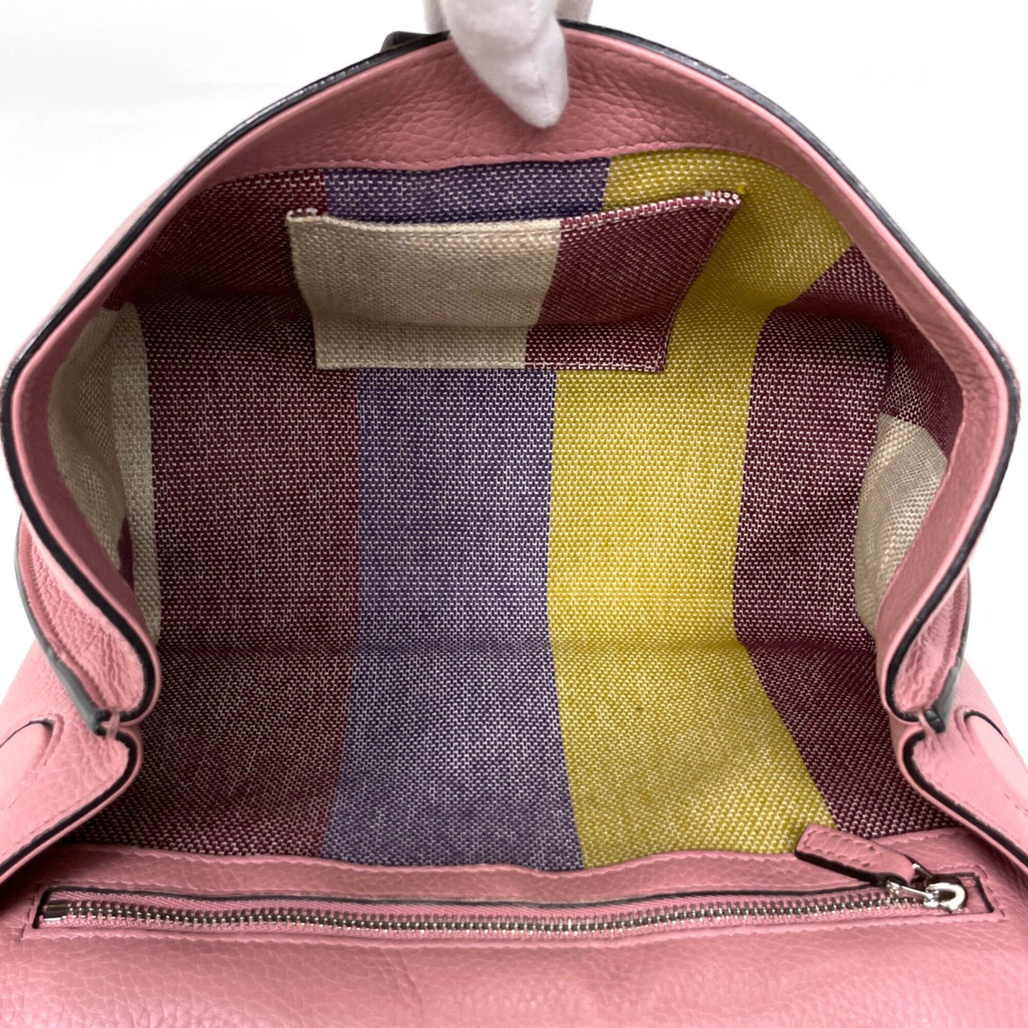 Gucci Pink Leather Handbag Shoulder Bag (Pre-Owned)