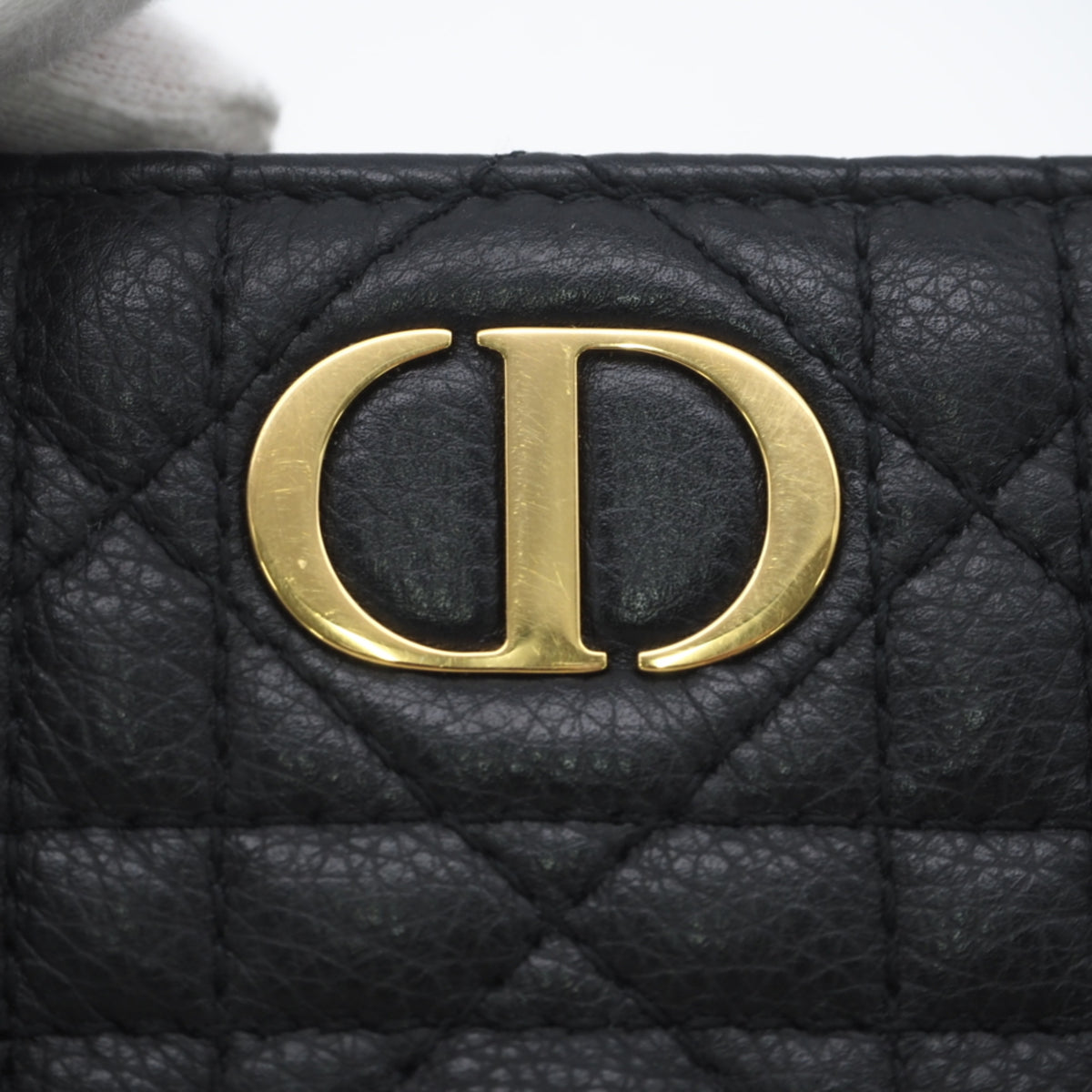 Christian Dior Black Leather Wallet (Bi-Fold) (Pre-Owned)