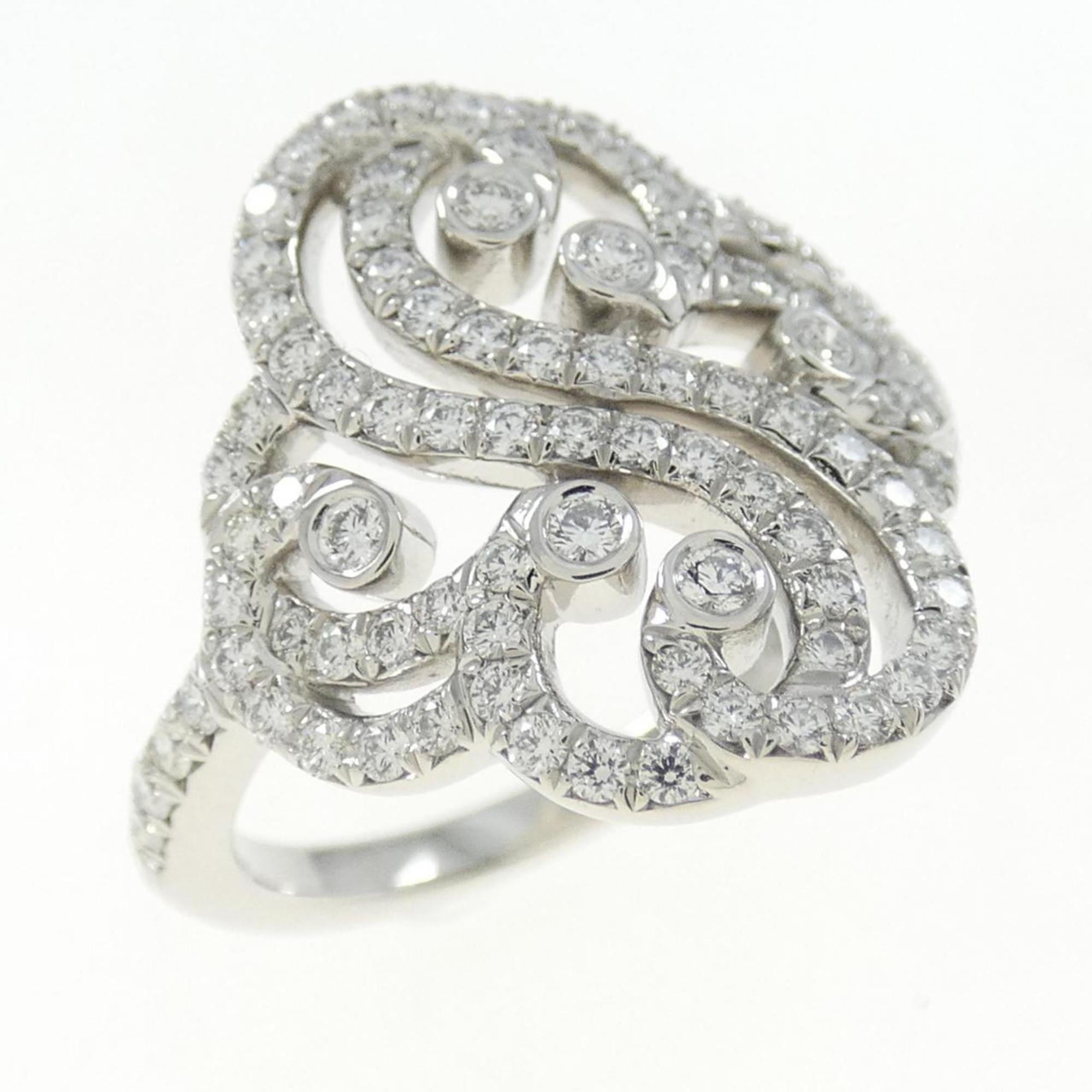 Tiffany Heart Platinum Band Ring (Pre-Owned)