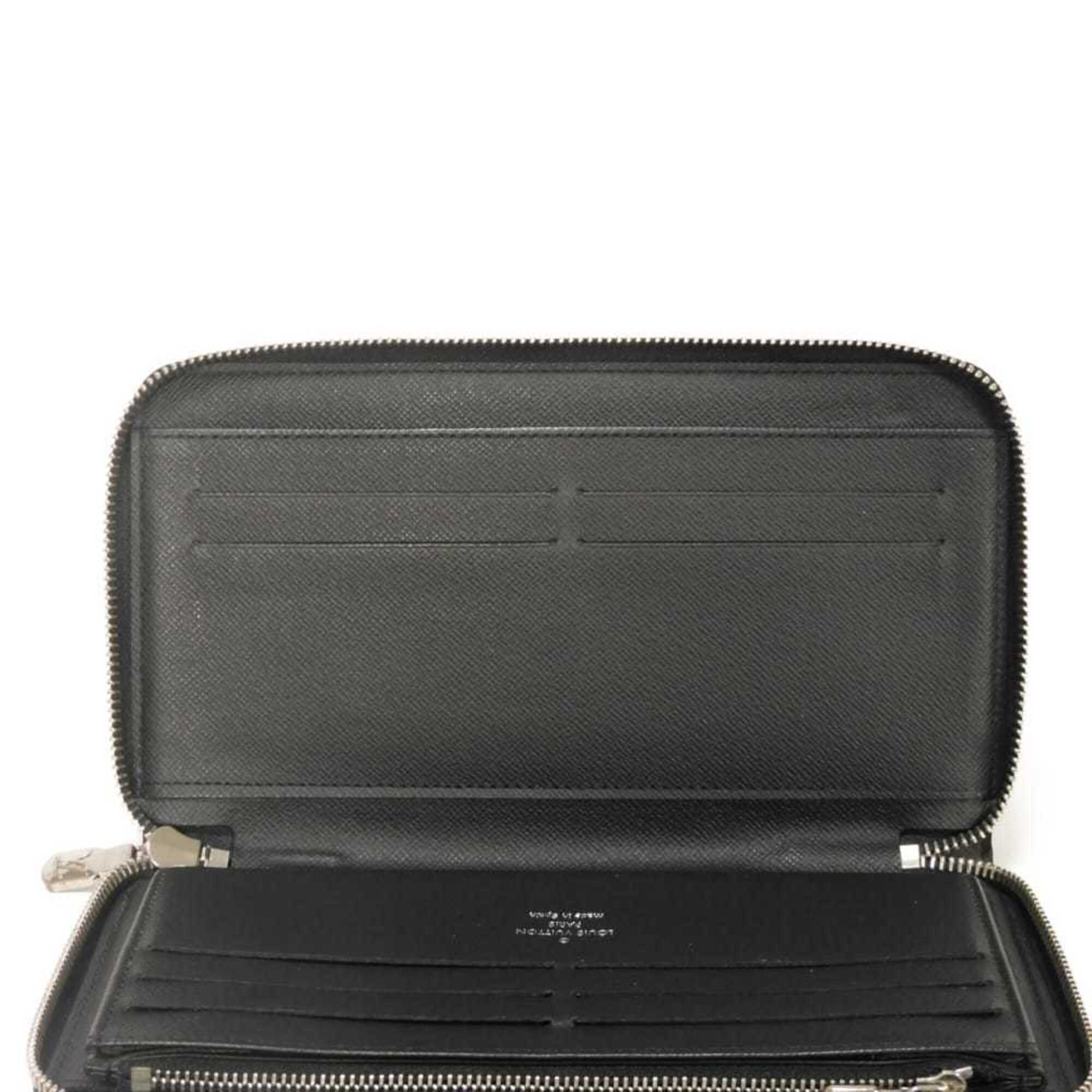 Louis Vuitton Damier Graphite Black Noir Damier Graphite Canvas Leather Long Wallet (Bi-Fold) (Pre-Owned)