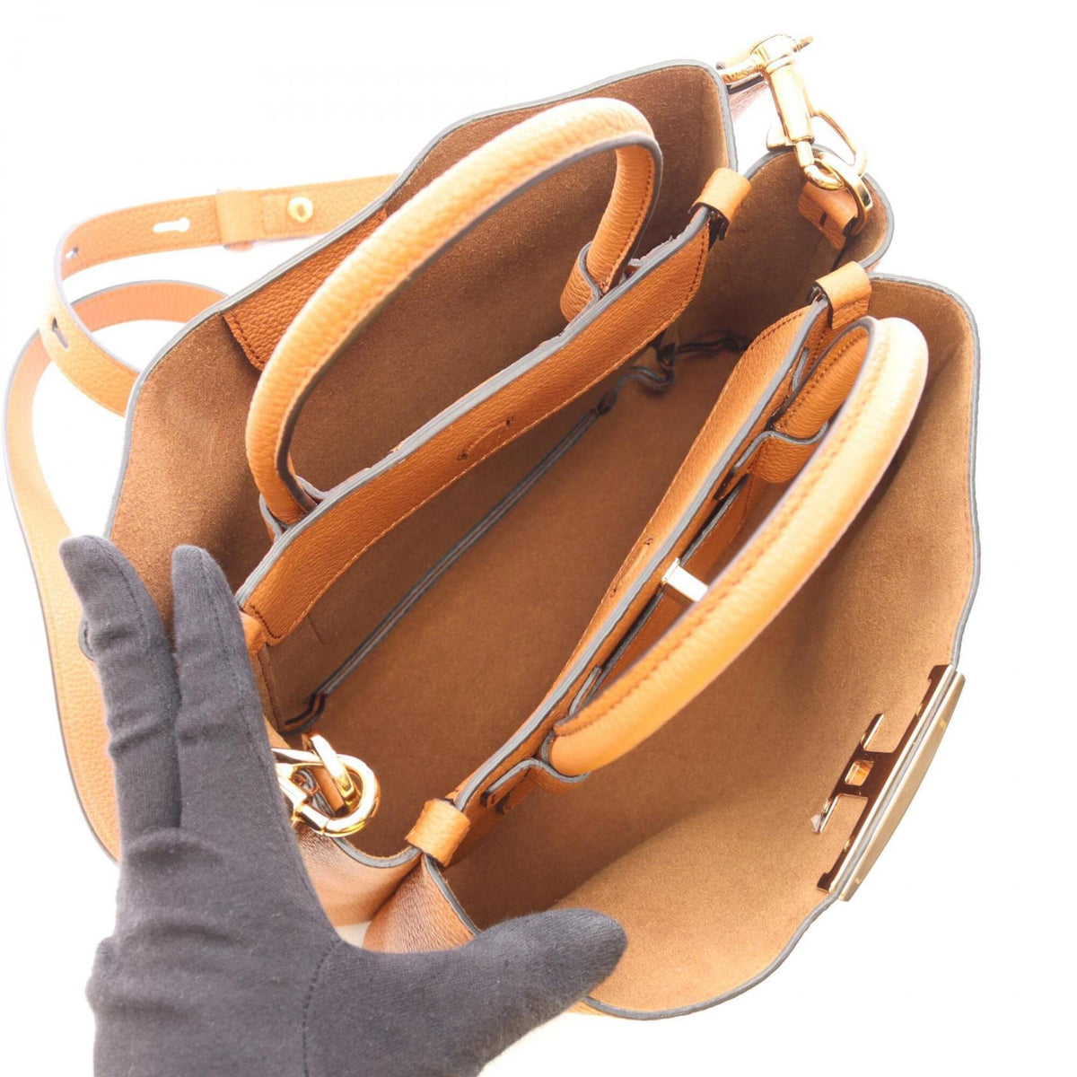 Tod's Brown Leather Handbag Shopping Bag (Pre-Owned)