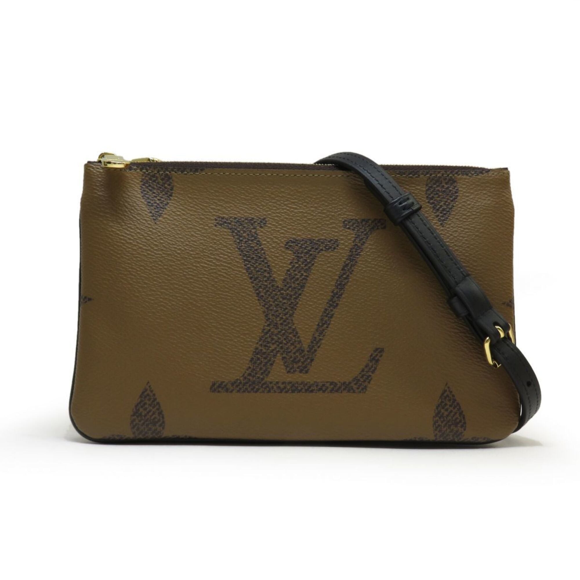 Louis Vuitton Galle Marron Monogram Monogram Monogram Reverse Pochette Shoulder Bag (Pre-Owned)