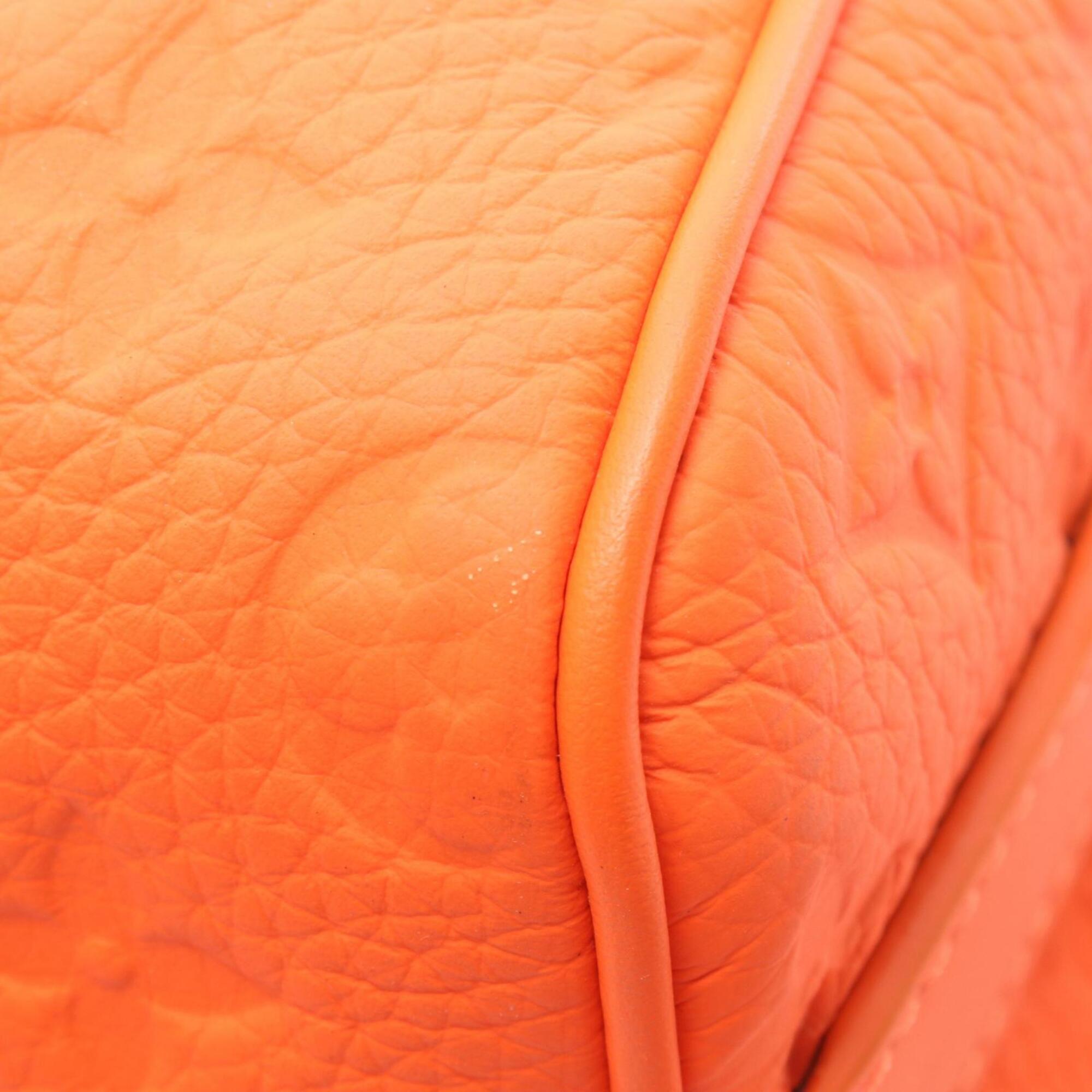 Louis Vuitton Orange Leather Handbag (Pre-Owned)