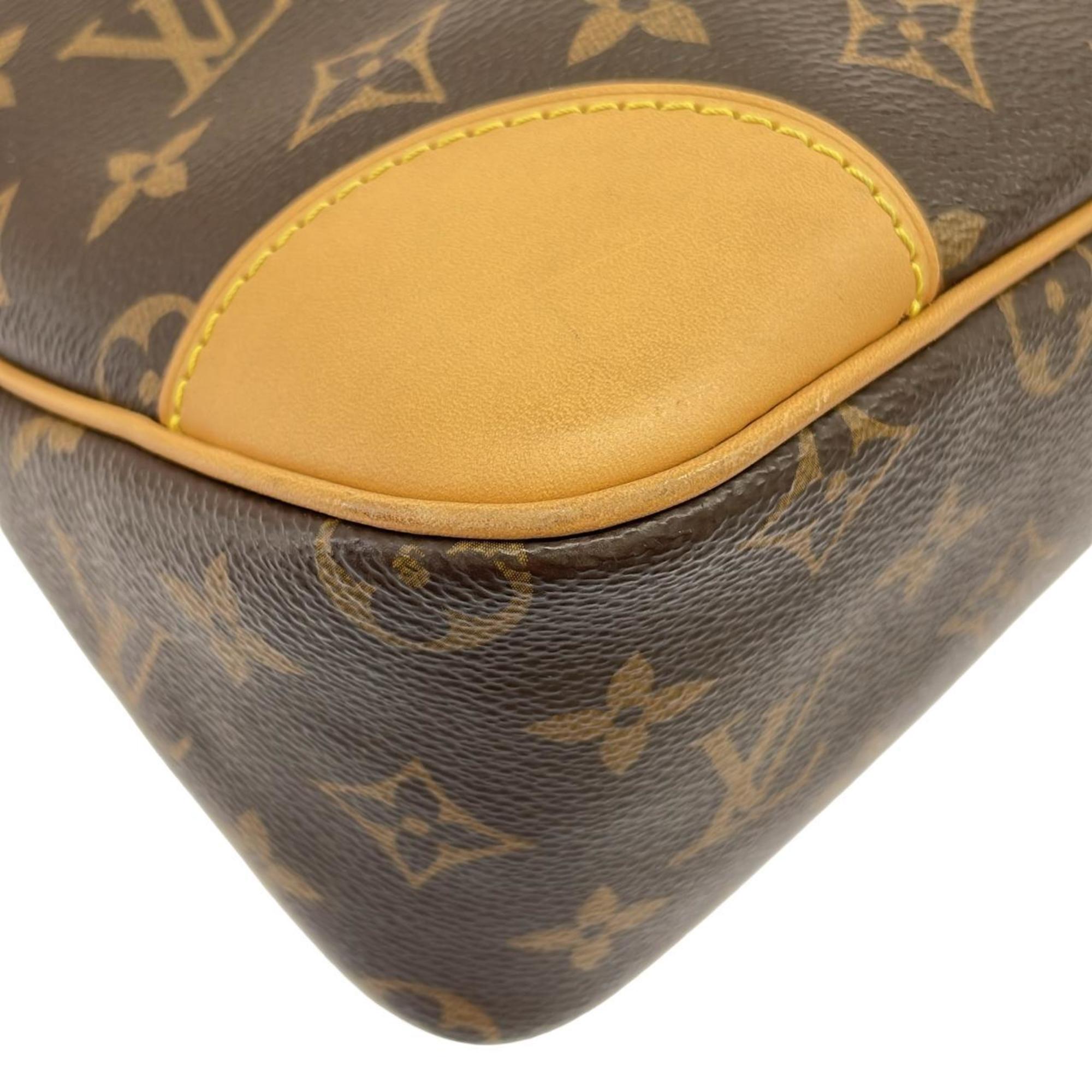 Louis Vuitton Marron Coated Canvas Shoulder Bag (Pre-Owned)