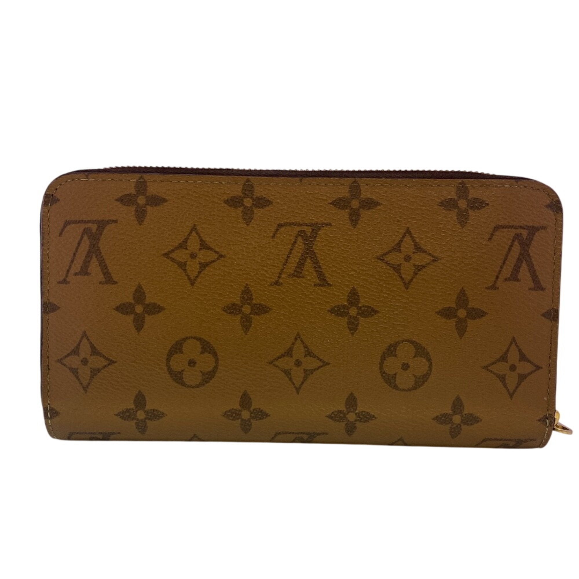 Louis Vuitton Brown Leather Long Wallet (Bi-Fold) (Pre-Owned)