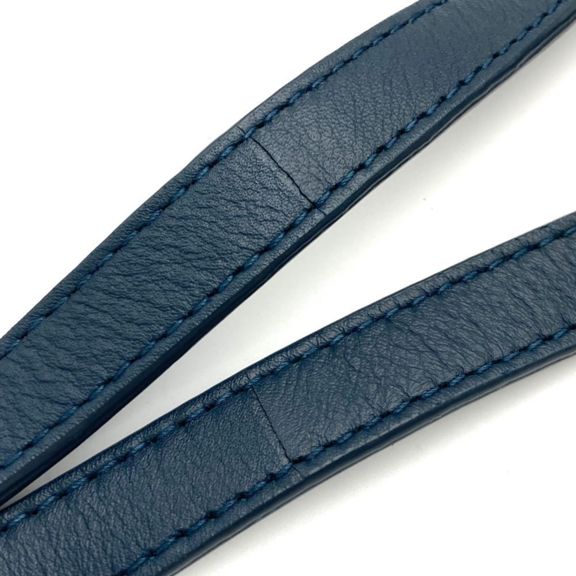Bottega Veneta Navy Leather Shoulder Bag (Pre-Owned)