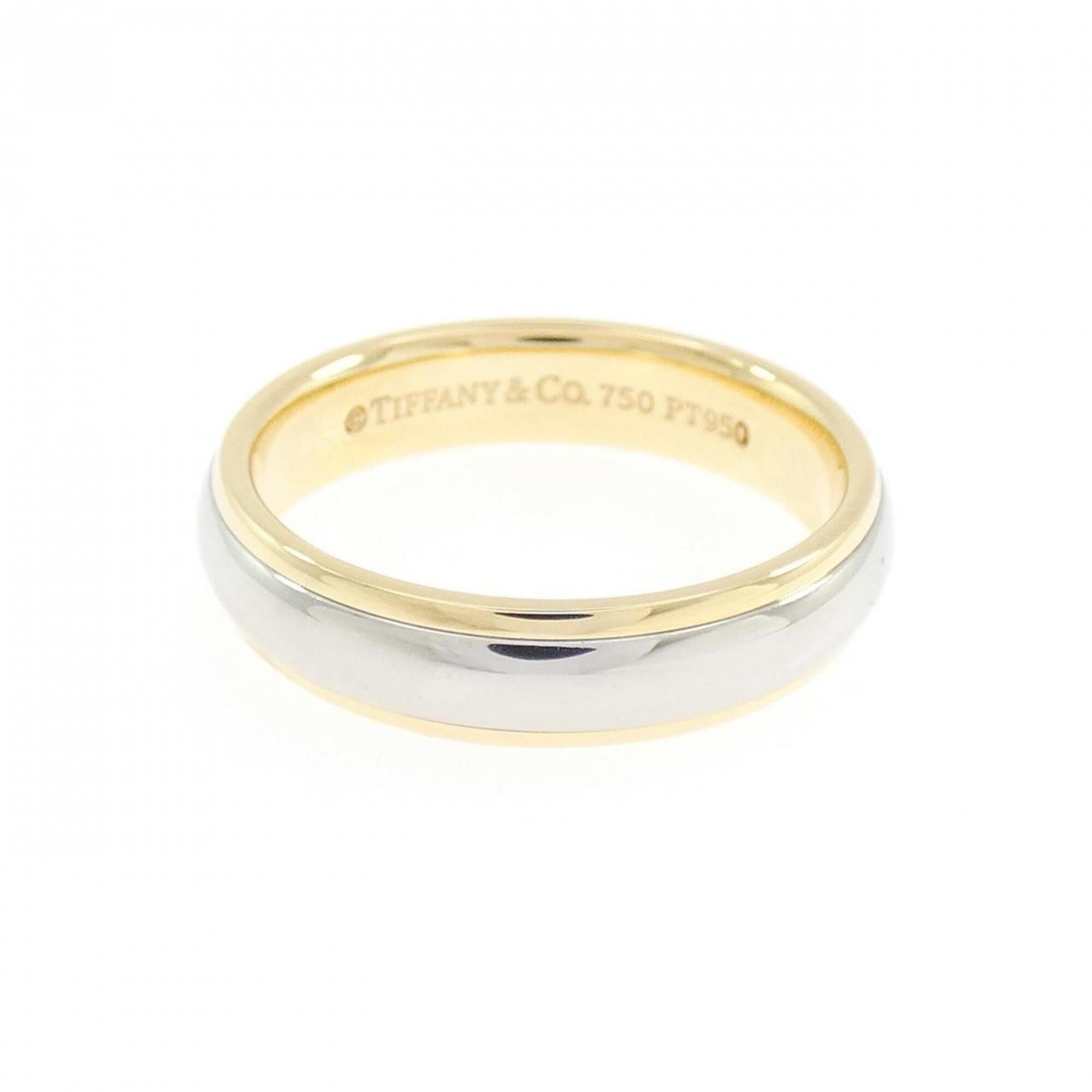 Tiffany Yellow Gold (18K) Platinum 950 Band Ring (Pre-Owned)