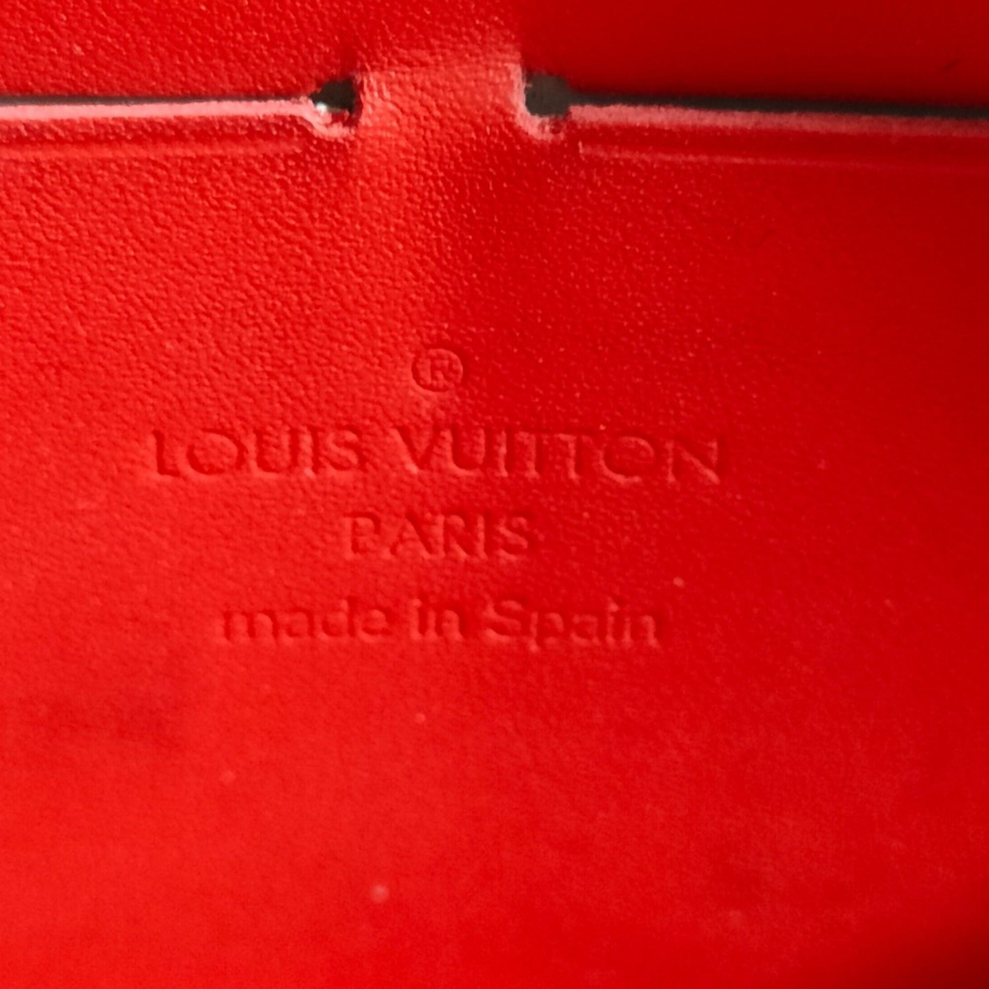 Louis Vuitton Orange Sunset Red Color Monogram Vernis Long Wallet (Bi-Fold) (Pre-Owned)
