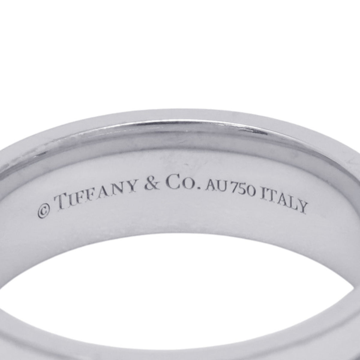 Tiffany White Gold (18K) Band Ring (Pre-Owned)