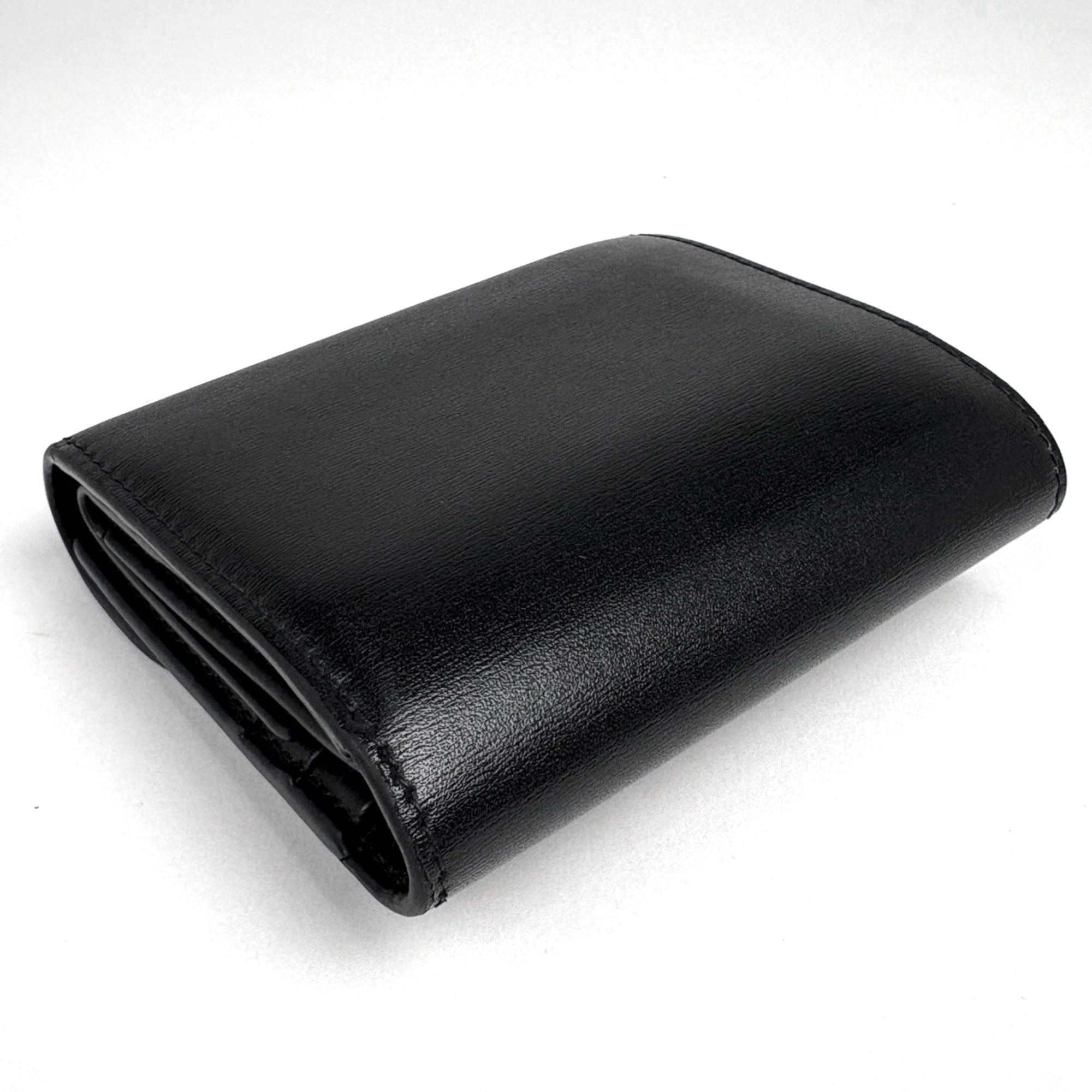 Celine Black Leather Wallet (Tri-Fold) (Pre-Owned)